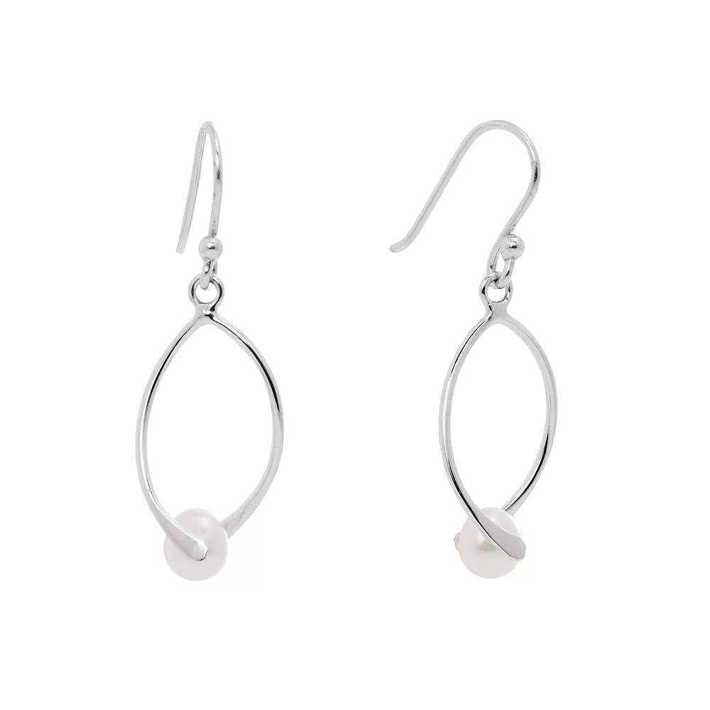 Main and Sterling Sterling Silver Cultured Freshwater Pearl Drop Earrings, Women's Product Image