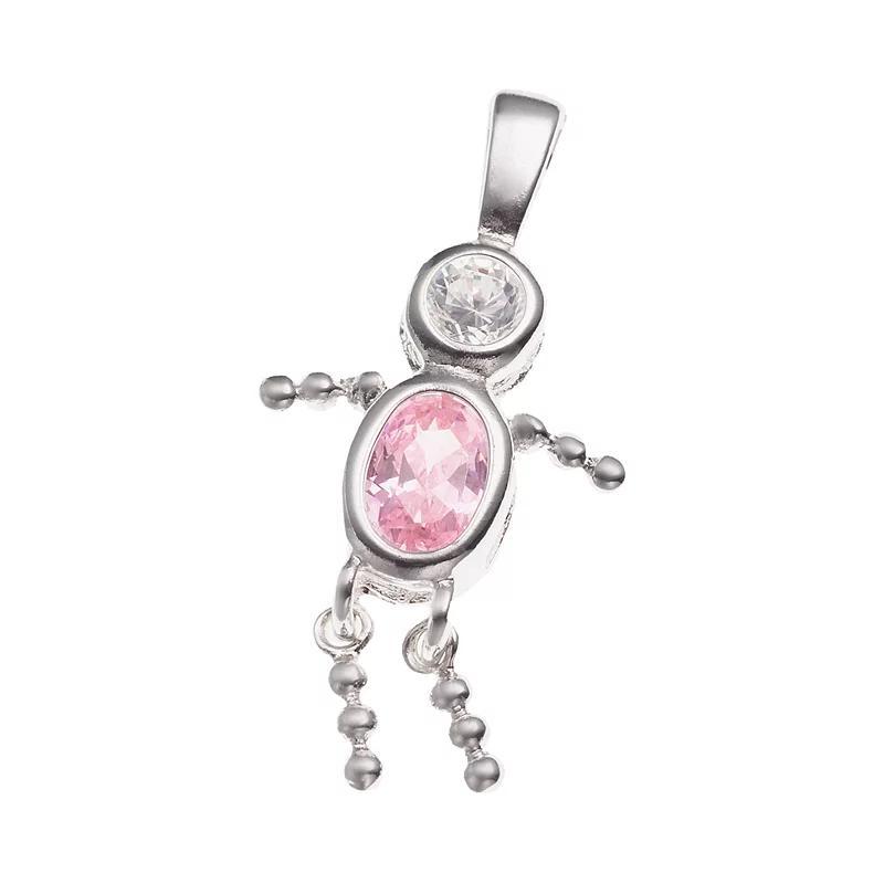 Argento Forte Sterling Silver Birthstone Babies Boy Charm, Womens, October Boy Product Image