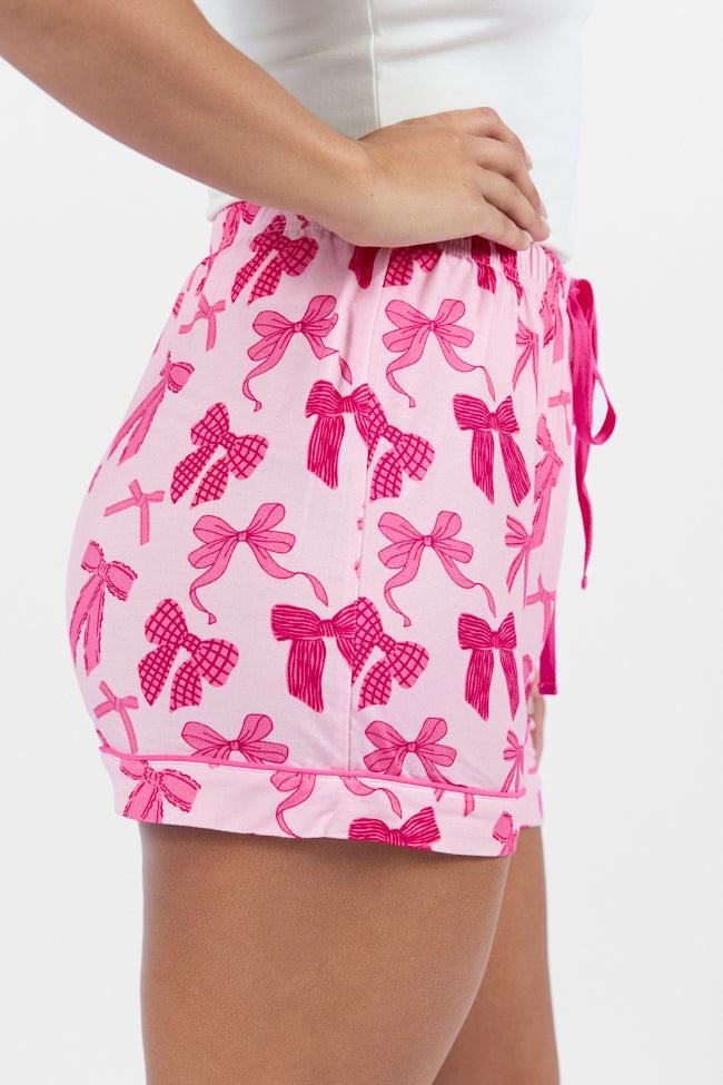 Good To Get Away In Put A Bow On It Pajama Shorts SALE Product Image