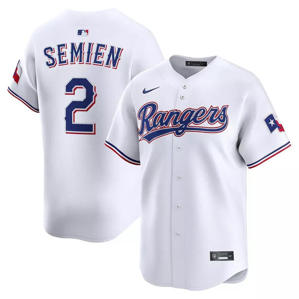Men's Nike Marcus Semien White Texas Rangers Alternate Limited Player Jersey, Size: 3XL Product Image