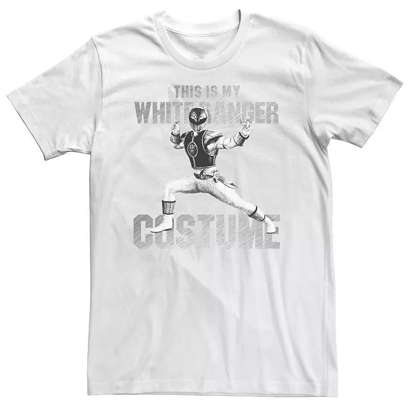 Big & Tall Power Rangers White Ranger Halloween Costume Tee, Men's, Size: 4XL Product Image