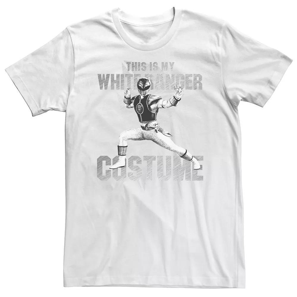 Big & Tall Power Rangers White Ranger Halloween Costume Tee, Men's, Size: 4XL Product Image