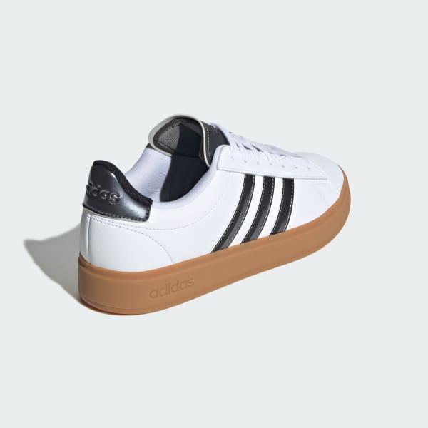 adidas Grand Court Cloudfoam Women's Lifestyle Tennis Shoes, Size: 9.5, Clear Pink Black Product Image
