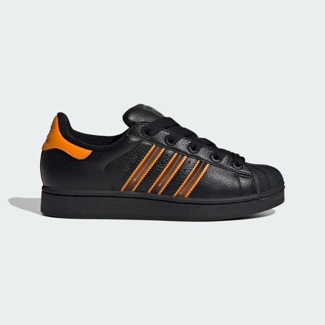 Womens adidas Superstar II Athletic Shoe - Preloved / Core Black / Off White Product Image