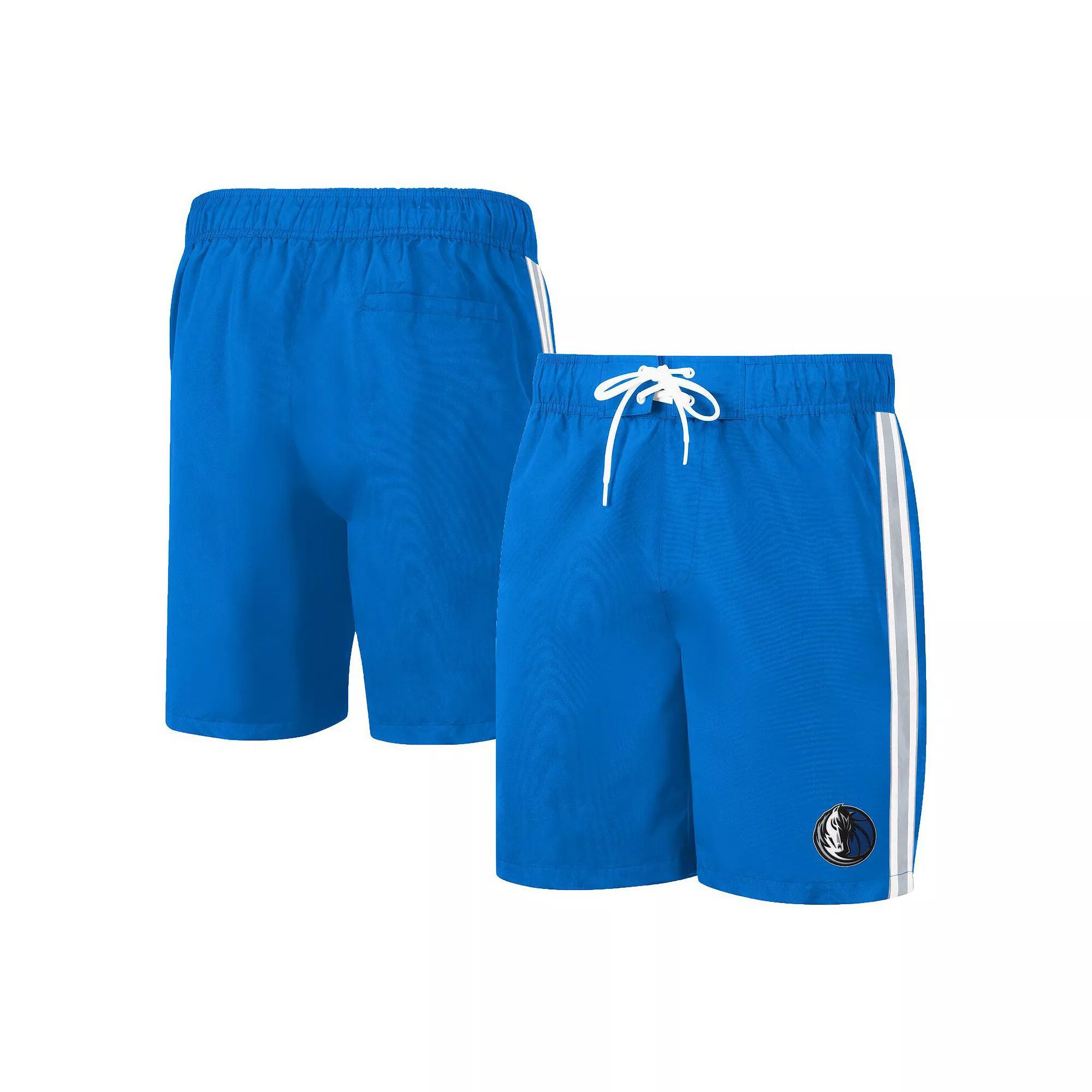 Men's G-III Sports by Carl Banks Blue Dallas Mavericks Sand Beach Volley Swim Shorts, Size: Small Product Image
