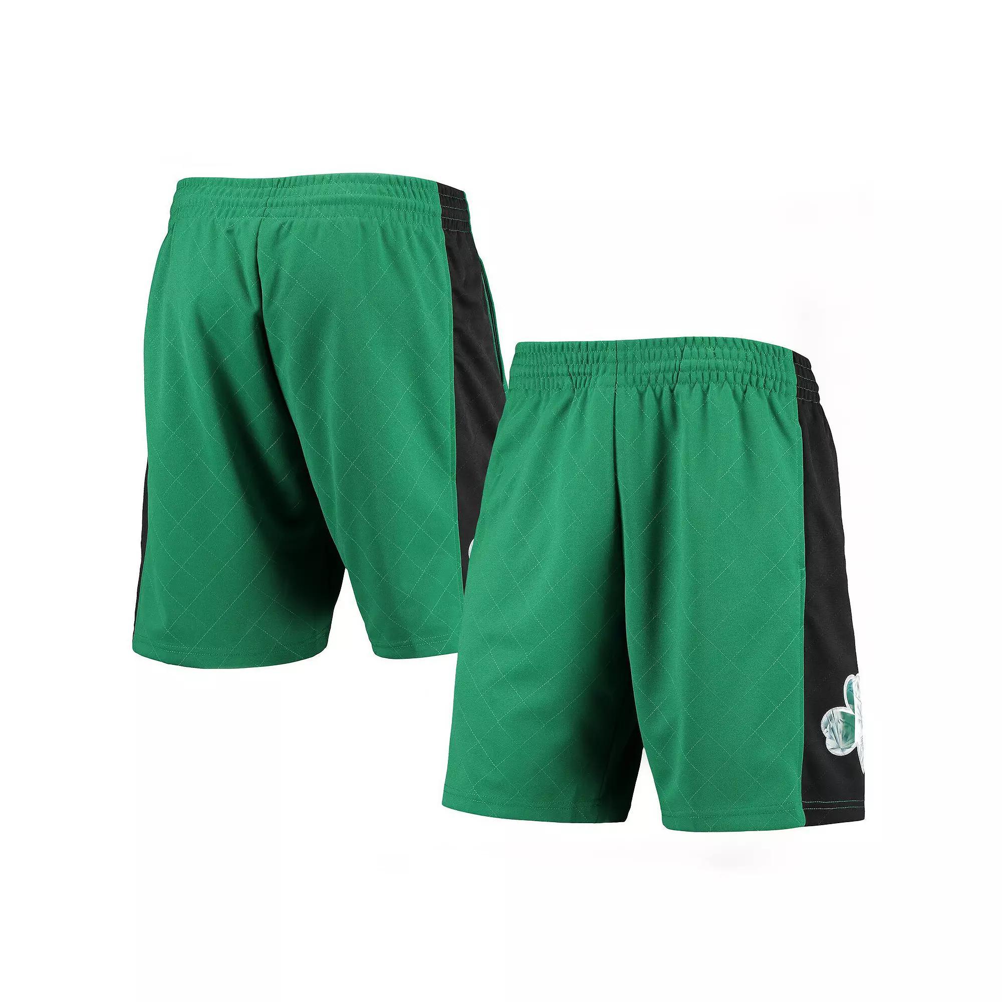 Men's Mitchell & Ness Kelly Green Boston Celtics 2007 Hardwood Classics 75th Anniversary Swingman Shorts, Size: 3XL Product Image