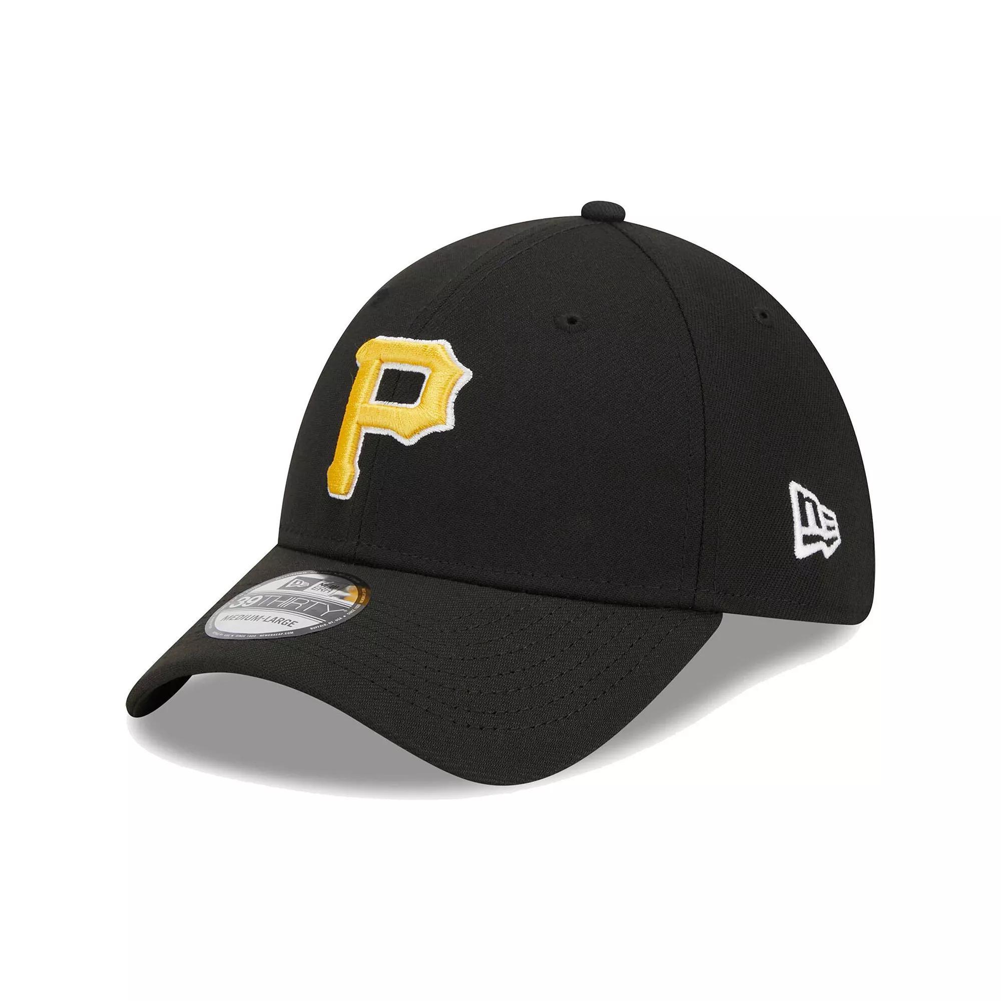 Mens New Era Pittsburgh Pirates Logo 39THIRTY Flex Hat Product Image