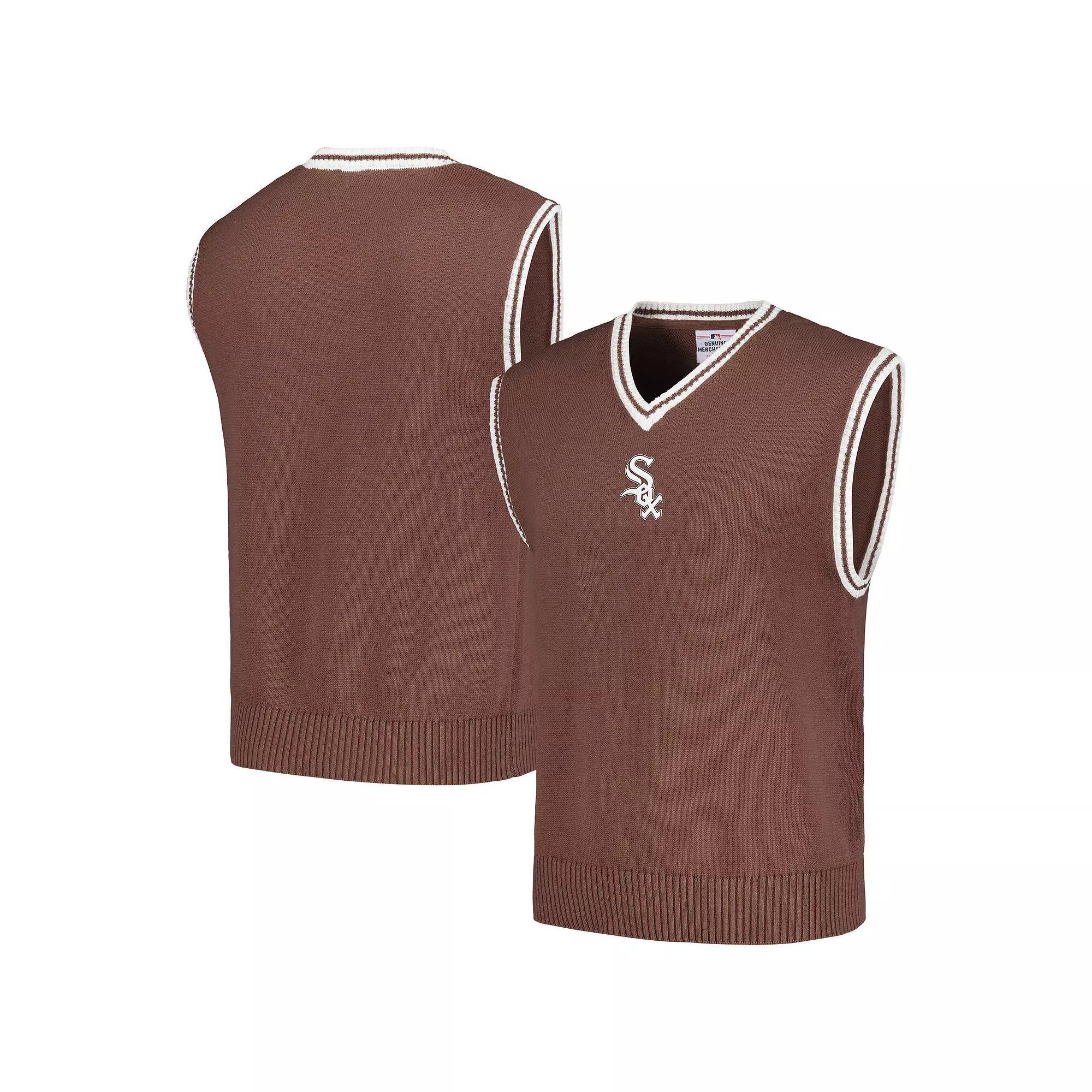 Mens PLEASURES Chicago White Sox Knit V-Neck Pullover Sweater Vest Product Image