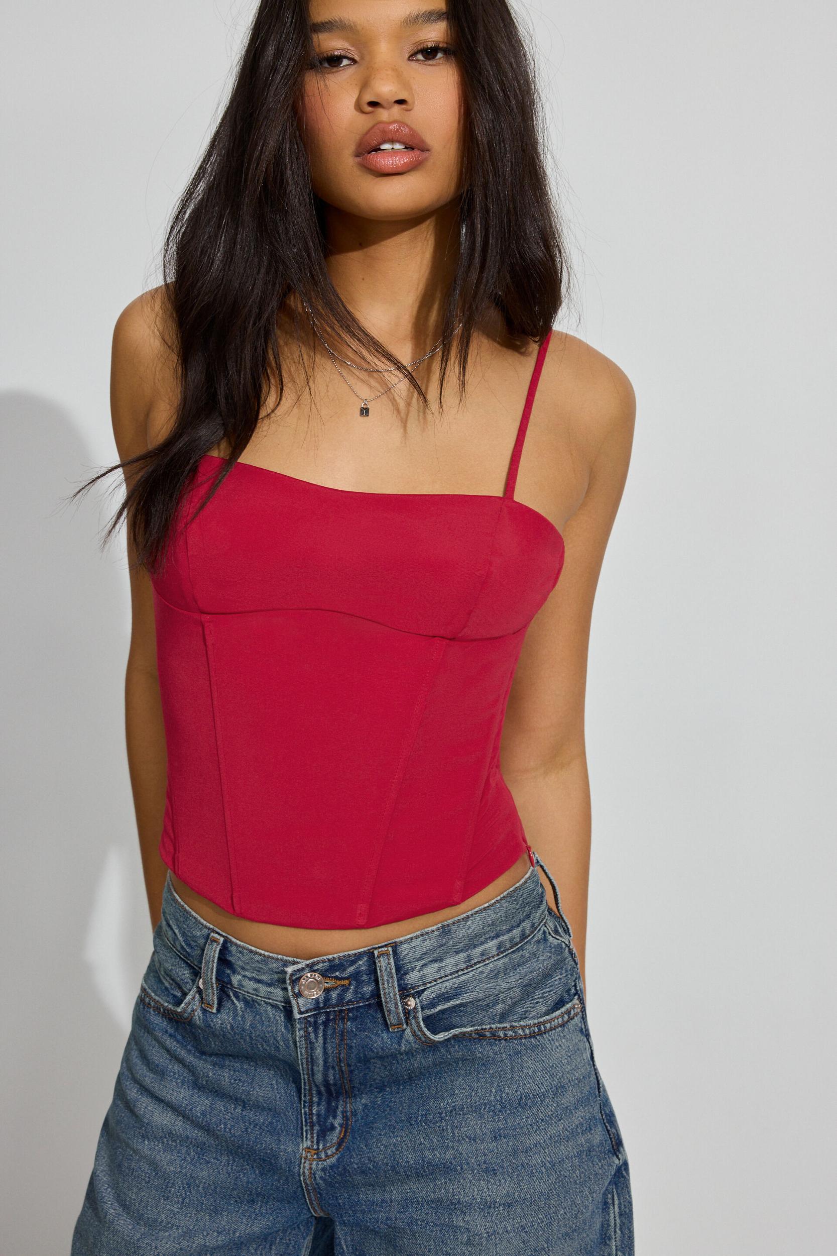 Strappy Peplum Cami Top Product Image