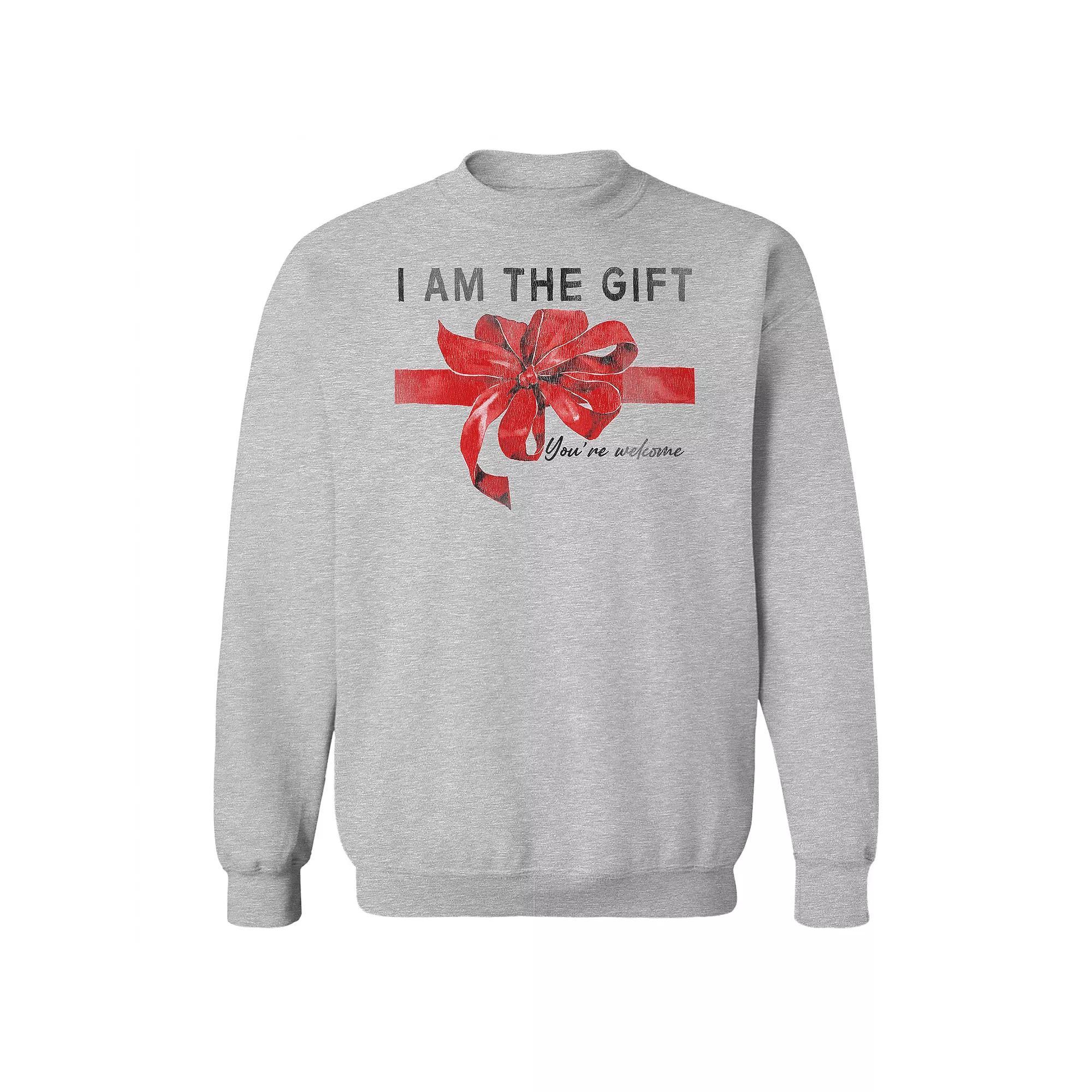 Men's I Am The Gift Fleece Sweatshirt, Women's, Size: Large, Sport Gray Product Image