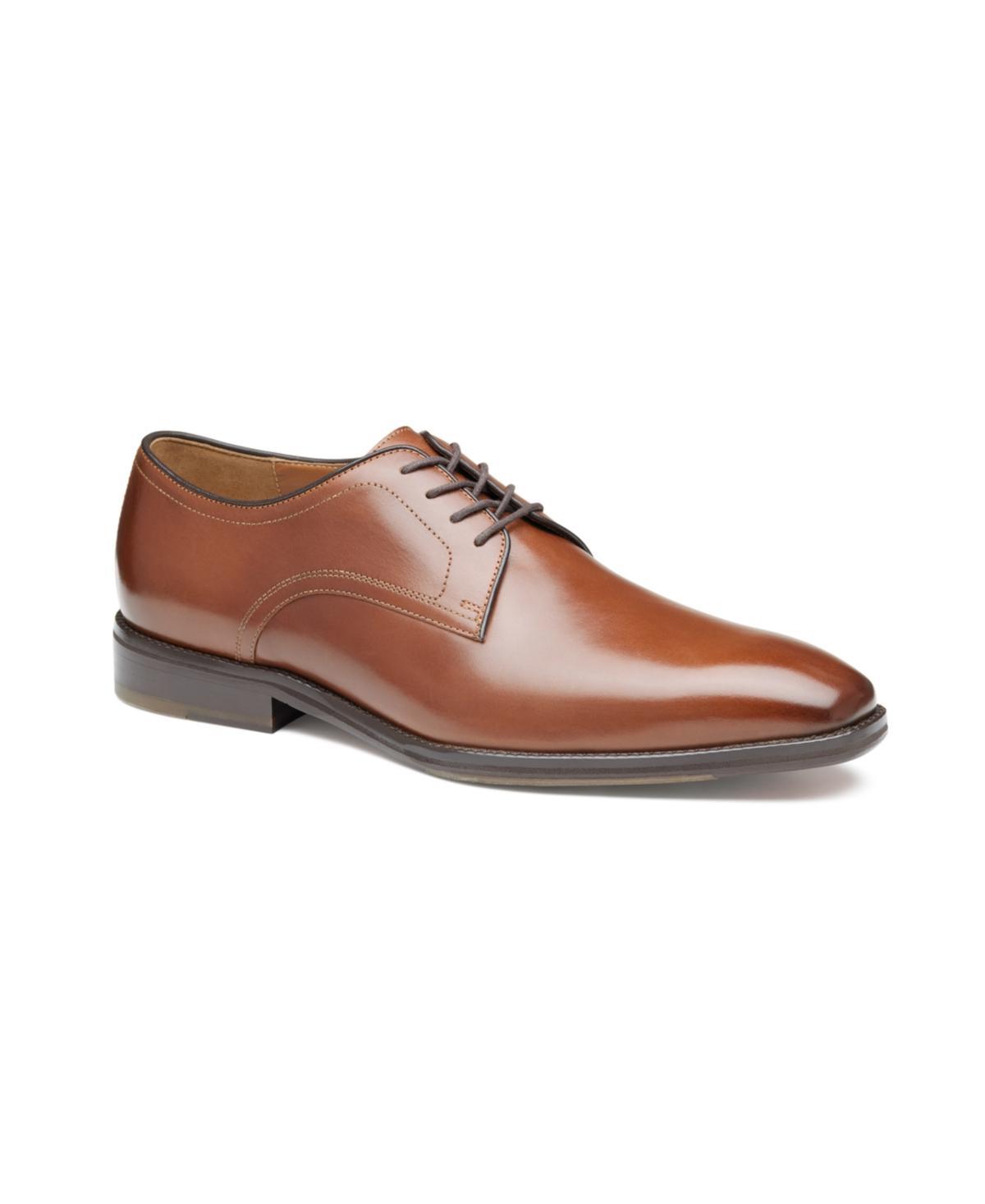 Johnston  Murphy Mens Sullivan Leather Plain Toe Lace Up Oxfords Product Image