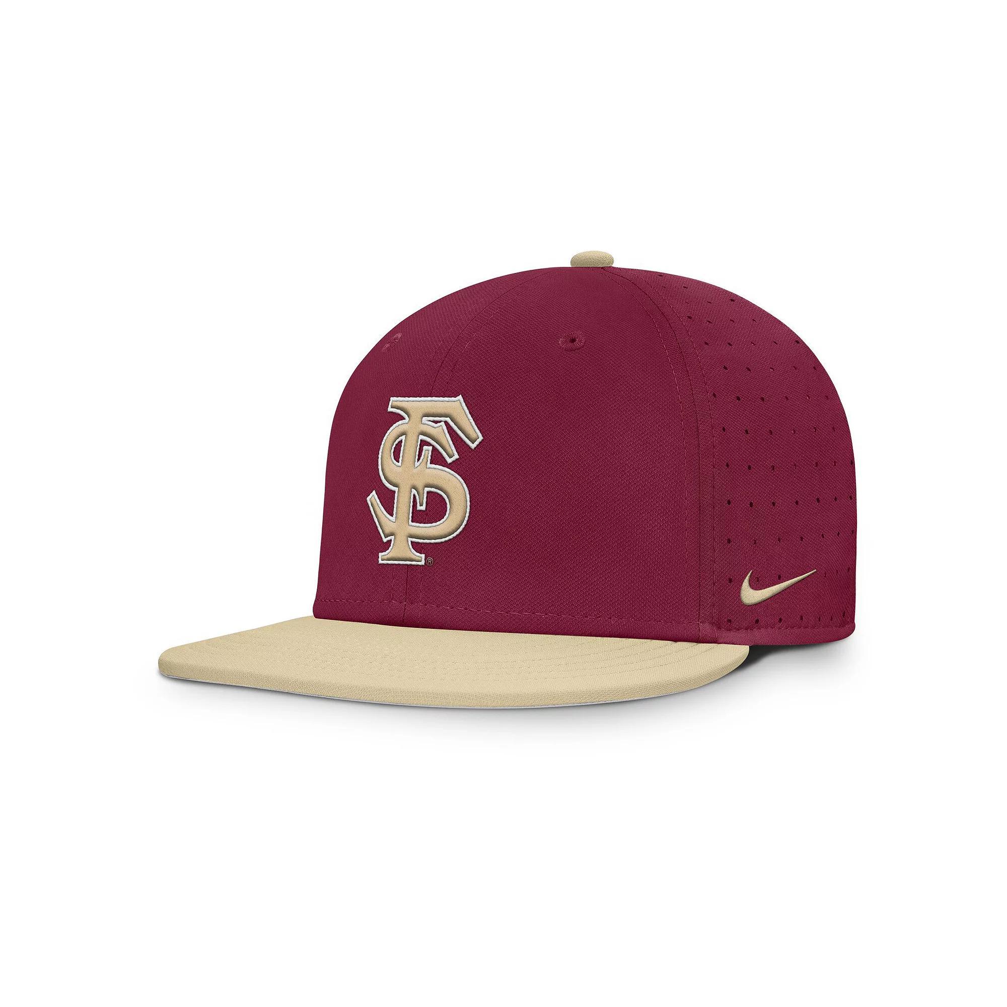 Men's Nike Garnet Florida State Seminoles On-Field Dugout True Performance Fitted Hat, Size: 7 3/8, Red Product Image