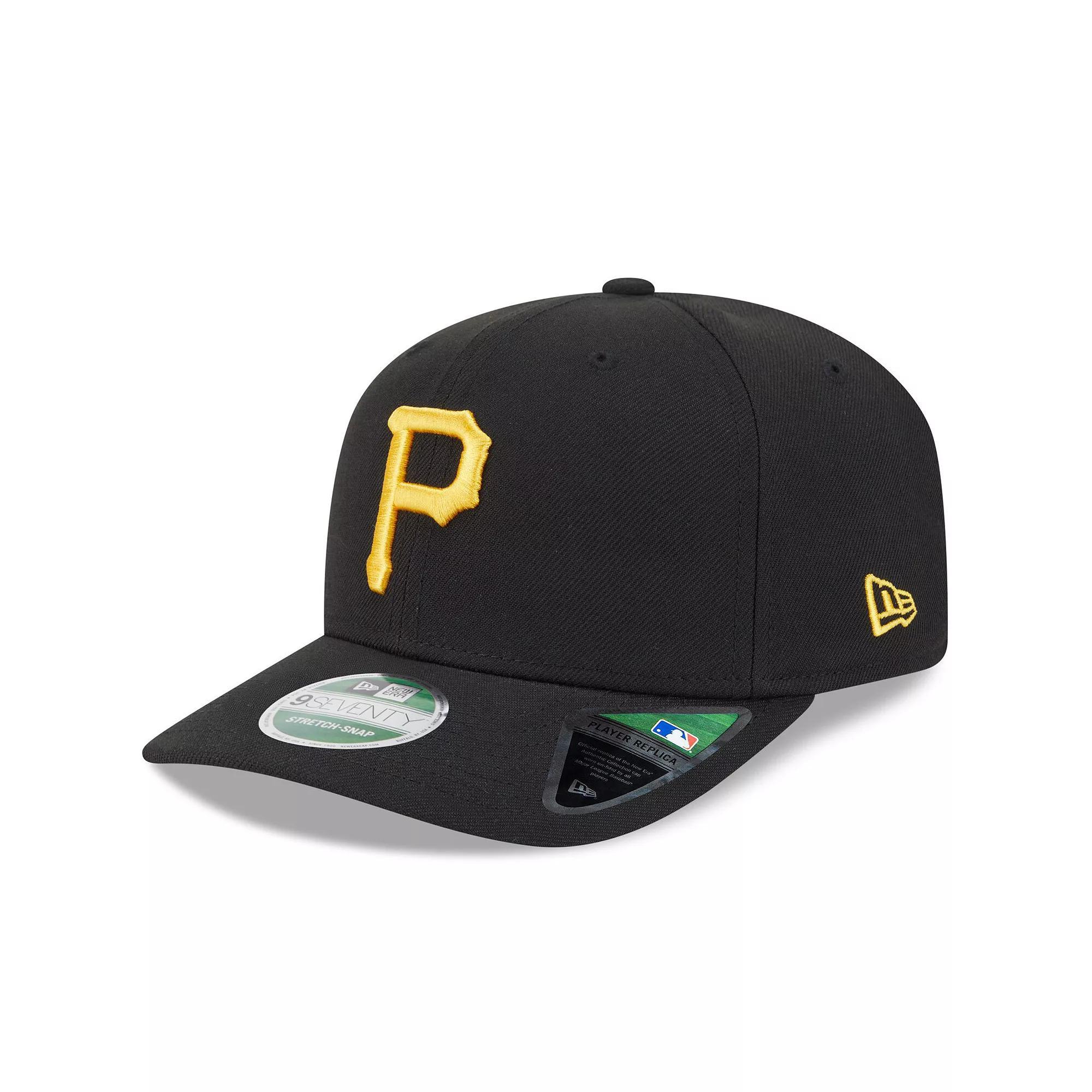 Men's New Era  Black Pittsburgh Pirates Player Replica 9SEVENTY Adjustable Hat Product Image