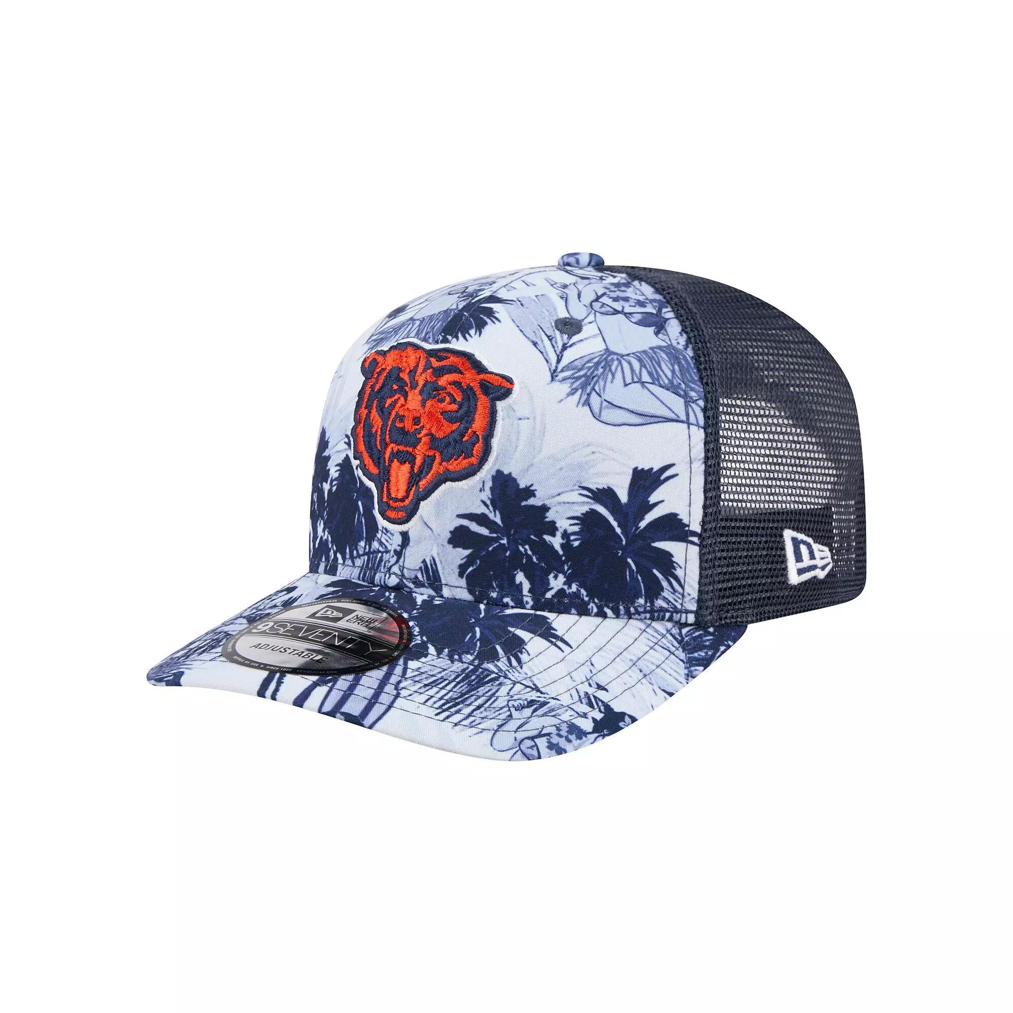 Men's New Era Navy Chicago Bears Hula 9SEVENTY Adjustable Trucker Hat, Blue Product Image