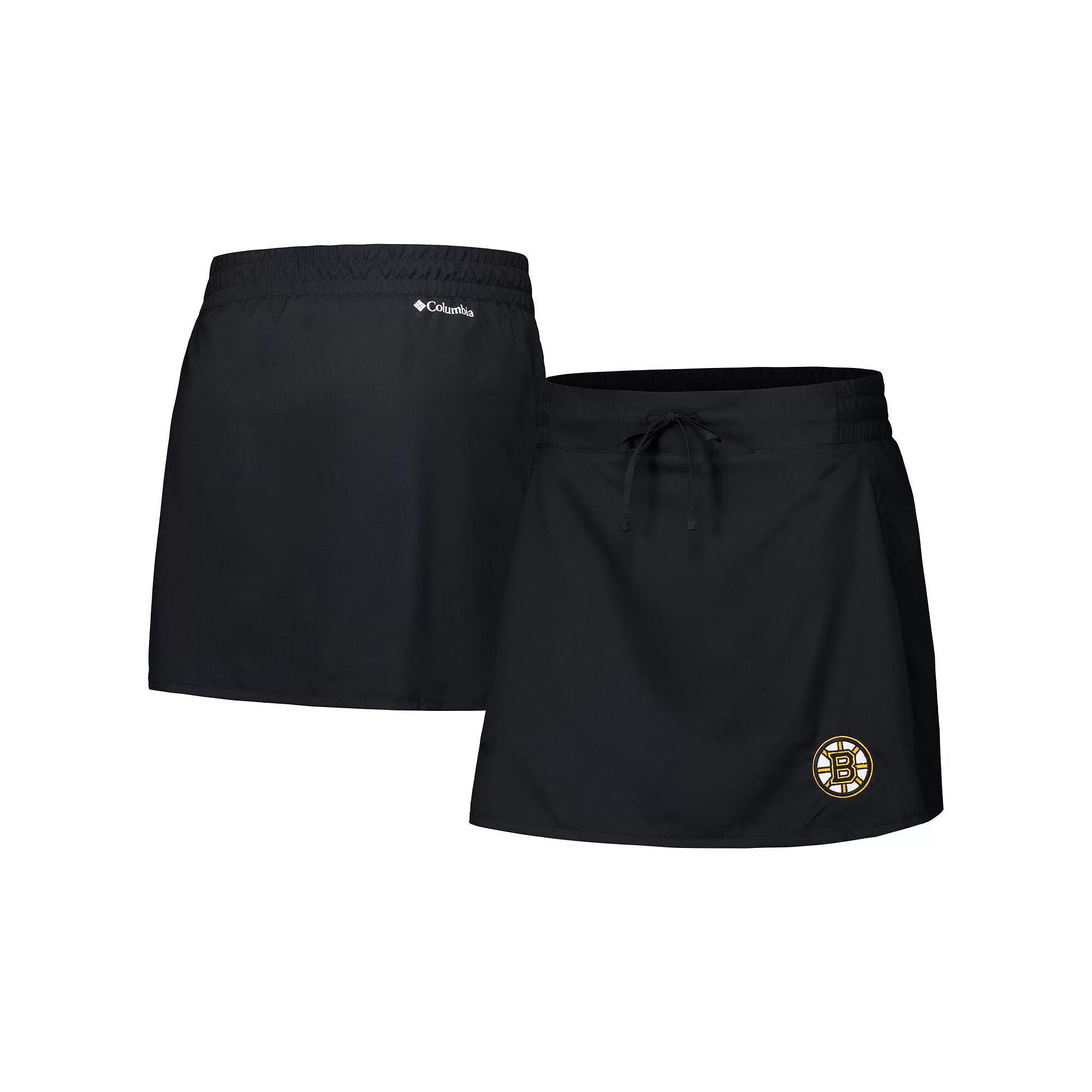 Women's Columbia Black Boston Bruins Lakewood Pines Omni-Wick Skort, Size: Small Product Image