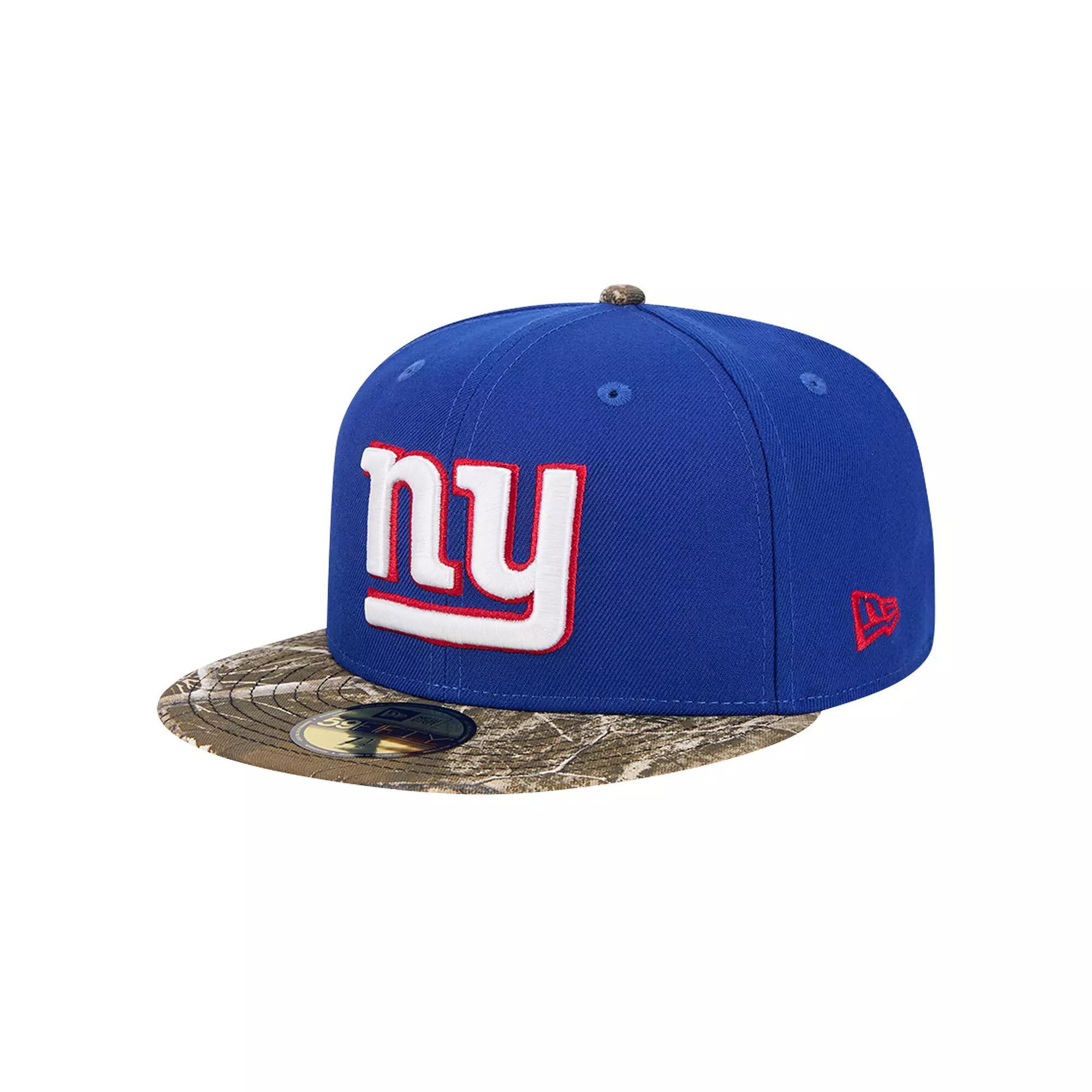 Men's New Era Royal New York Giants Active Two-Tone Camo 59FIFTY Fitted Hat, Size: 7 1/2, Blue Product Image
