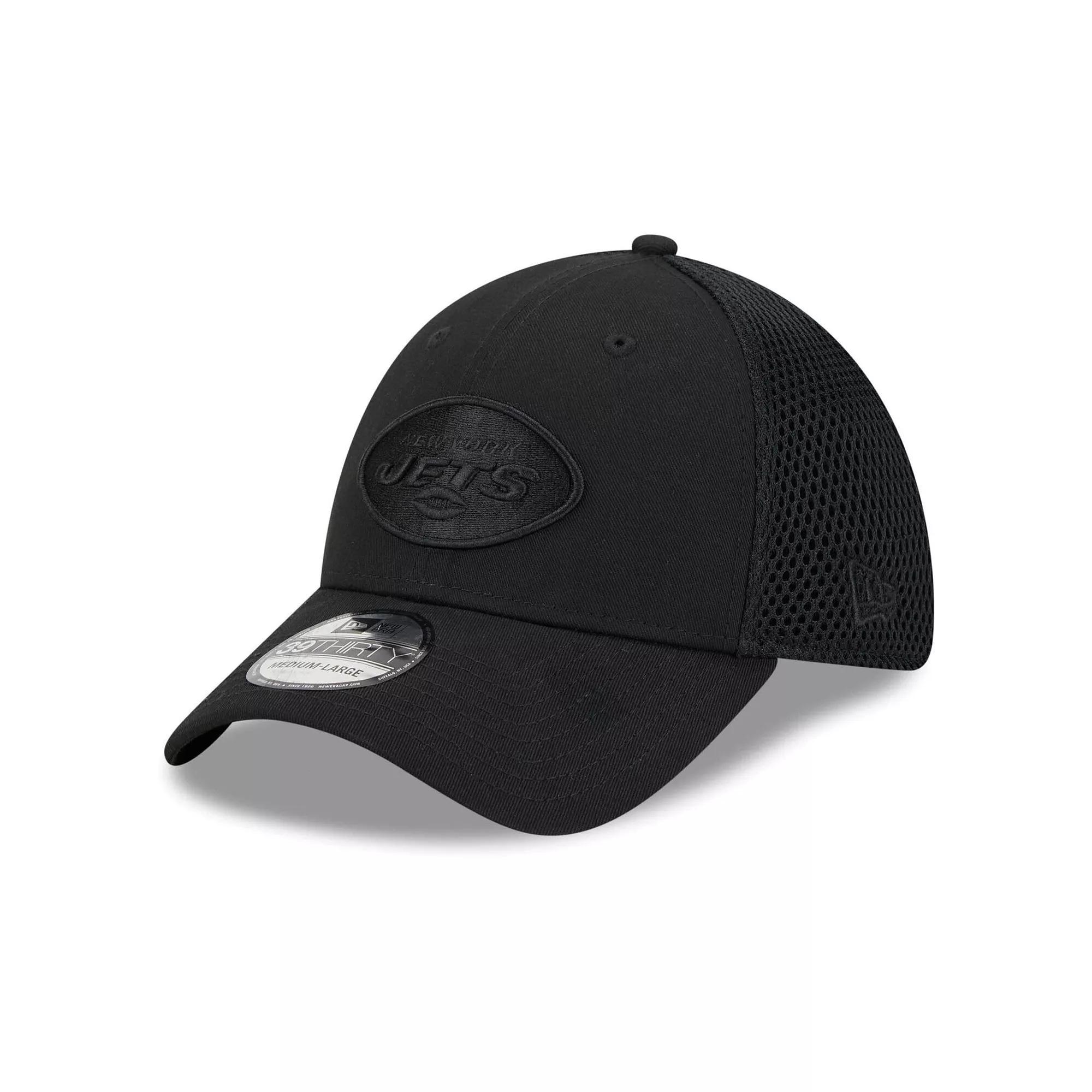 Men's New Era Black  New York Jets  Main Neo 39THIRTY Flex Hat, Size: Large/XL Product Image