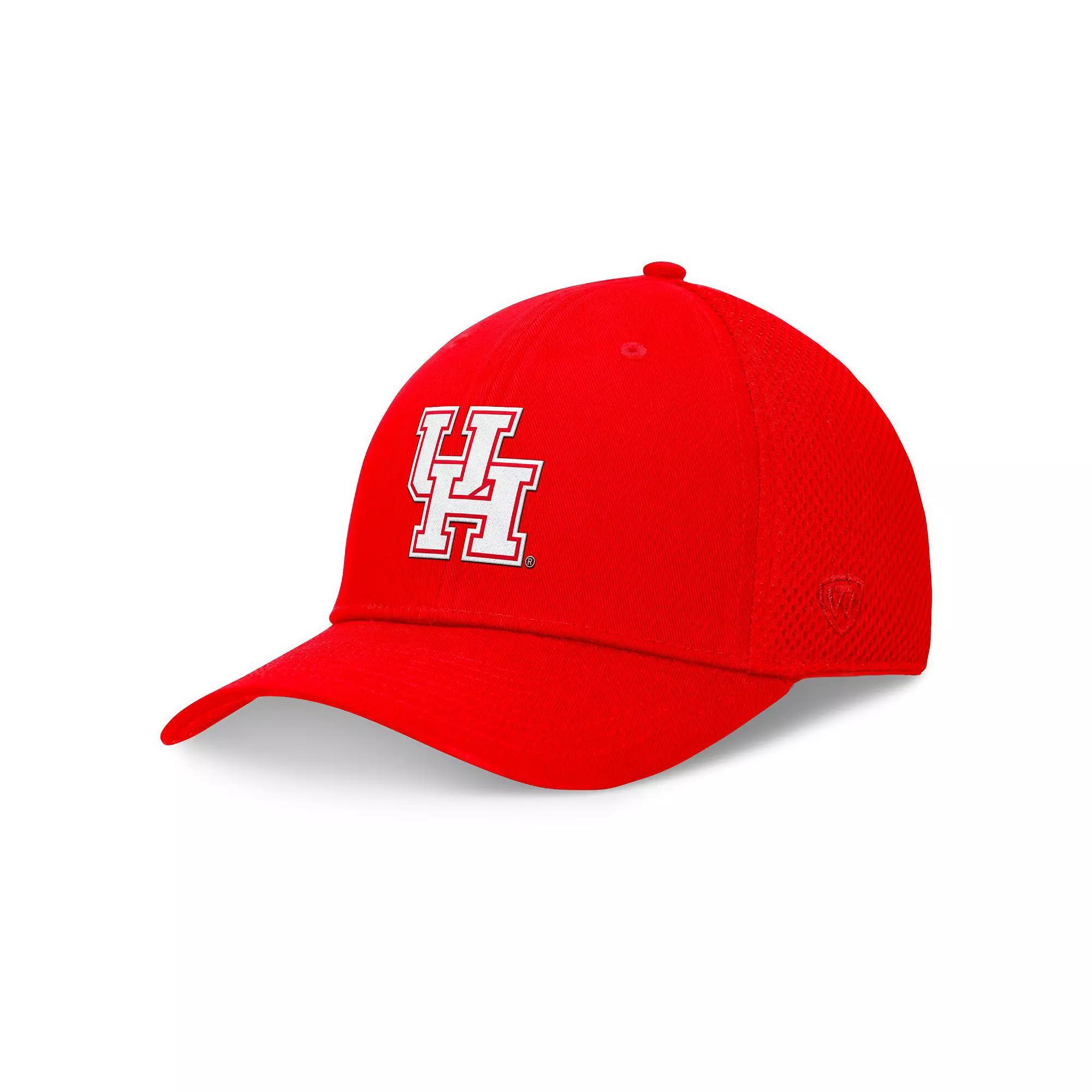 Men's Top of the World Red Houston Cougars Spacer Flex Hat, Size: Small/Medium, Hou Red Product Image
