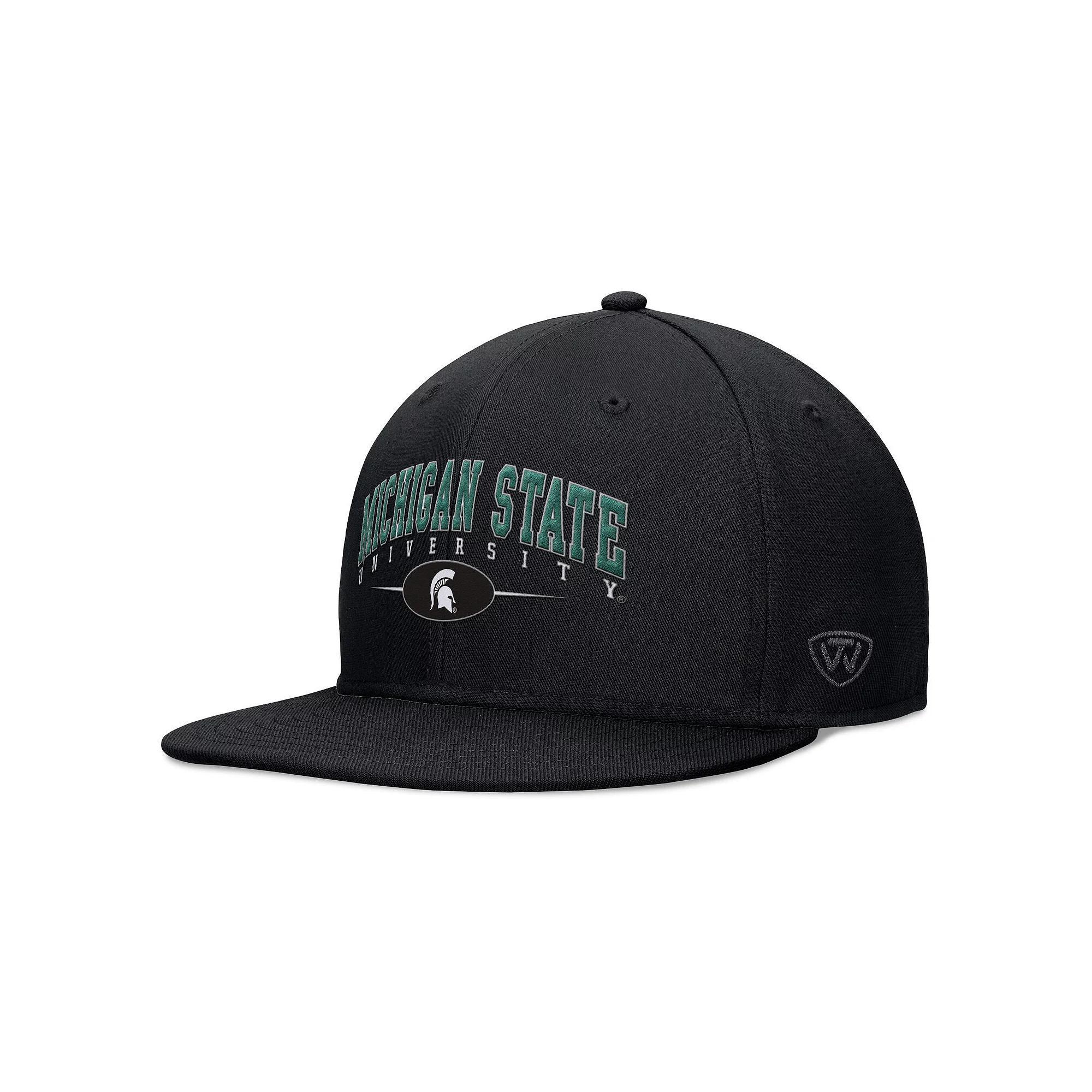 Men's Top of the World Black Michigan Wolverines Bullpen Snapback Hat Product Image