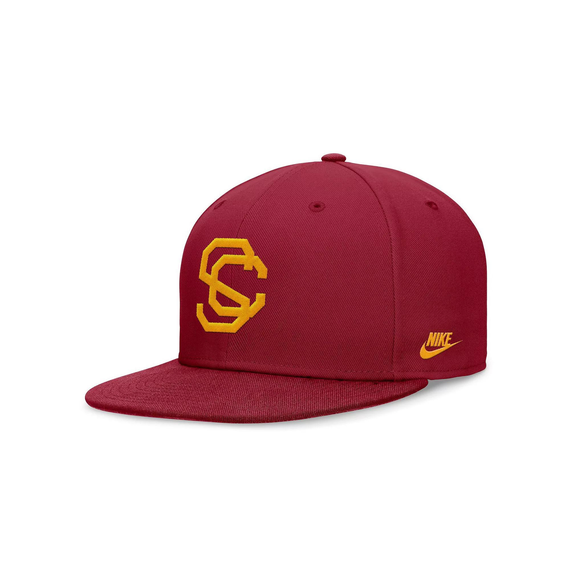 Men's Nike Cardinal USC Trojans Legacy True Fitted Hat, Size: 7, Red Product Image