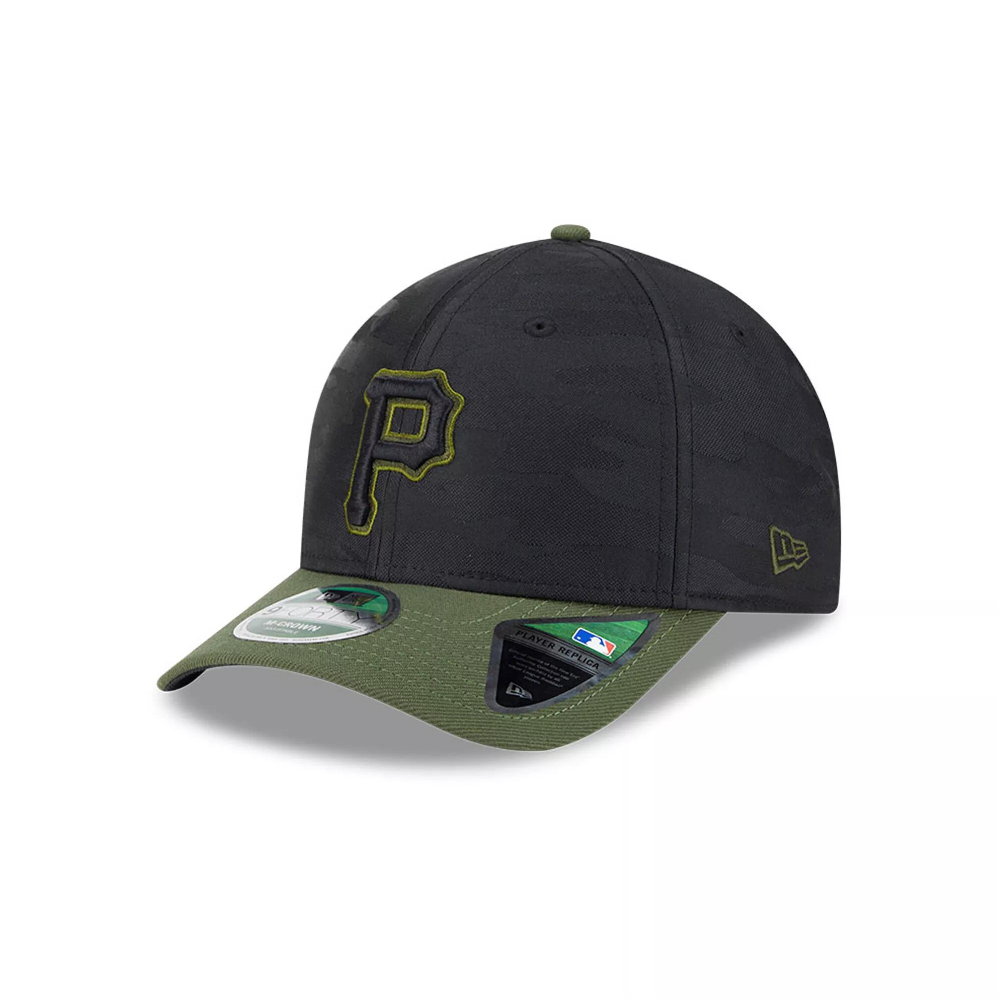 Men's New Era  Black Pittsburgh Pirates Player Replica 9FORTY Adjustable Hat Product Image