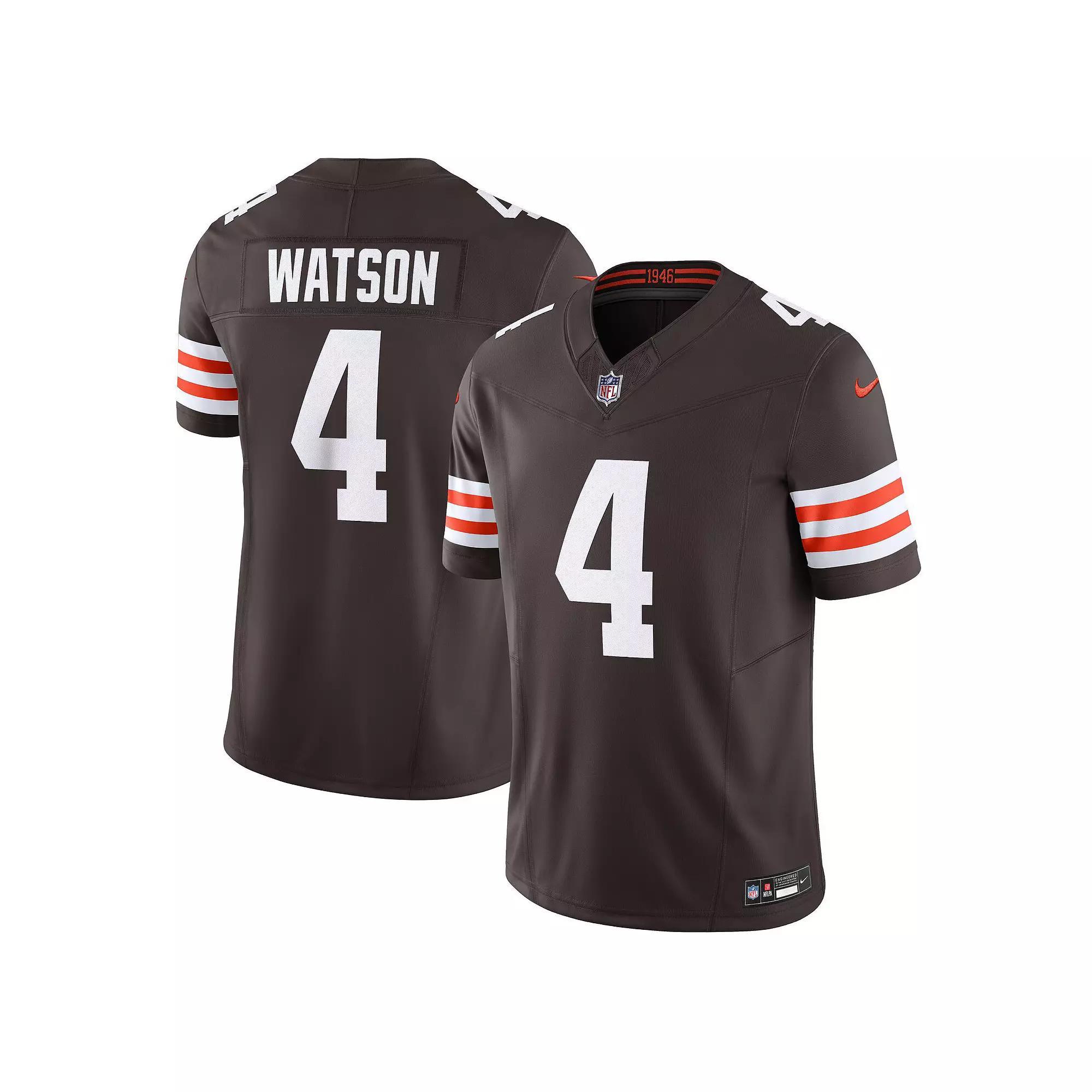 Men's Nike Deshaun Watson Brown Cleveland Browns Vapor F.U.S.E. Limited  Jersey, Size: Large Product Image