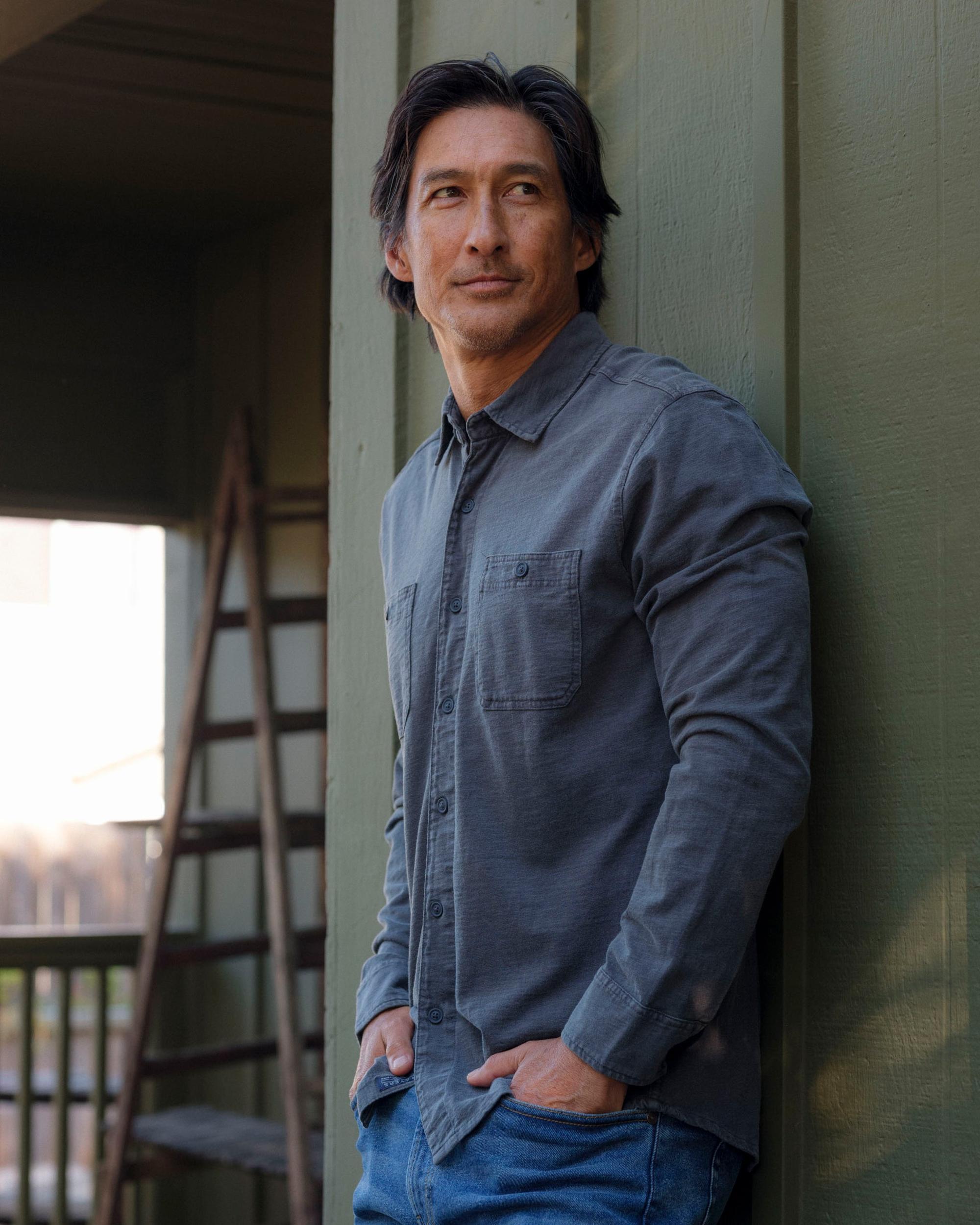 Flex Everyday Knit Shirt - Washed Navy Product Image