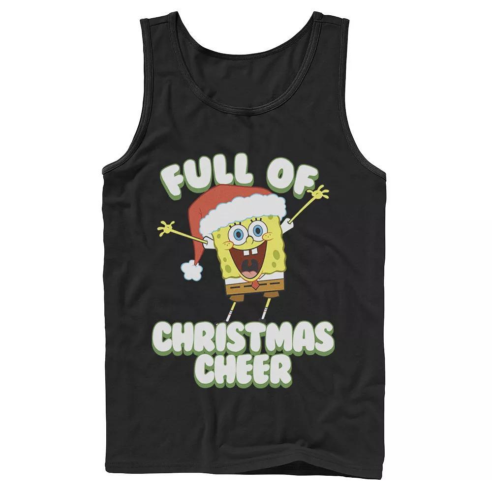 Mens SpongeBob SquarePants Full of Cheer Tank Top Top Product Image