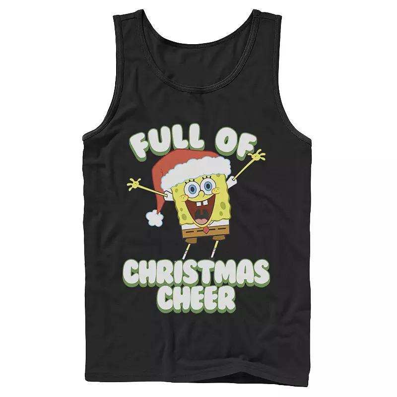 Mens SpongeBob SquarePants Full of Cheer Tank Top Top Product Image