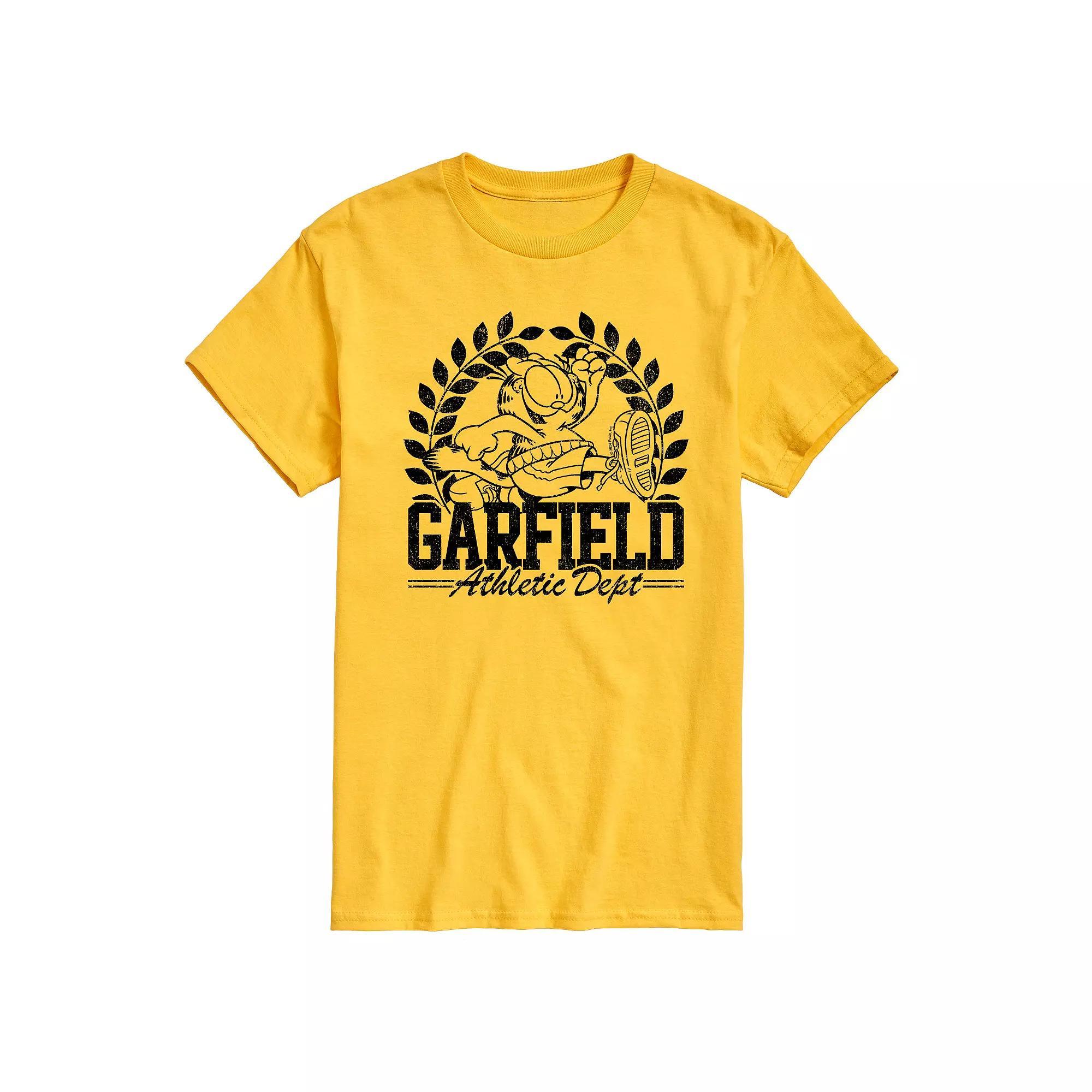 Mens Garfield Athletic Dept. Graphic Tee Ivory Product Image