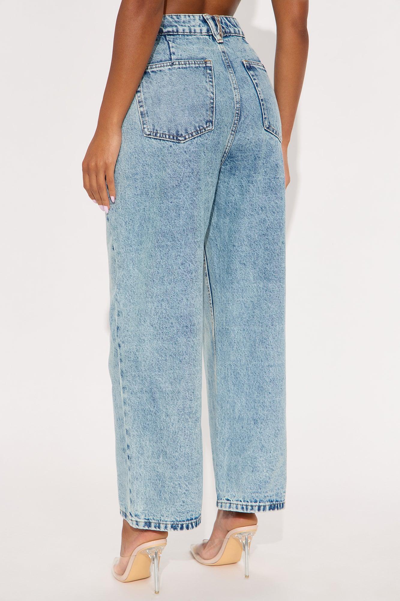 Deep Love Straight Leg Ankle Jeans - Light Wash Female Product Image