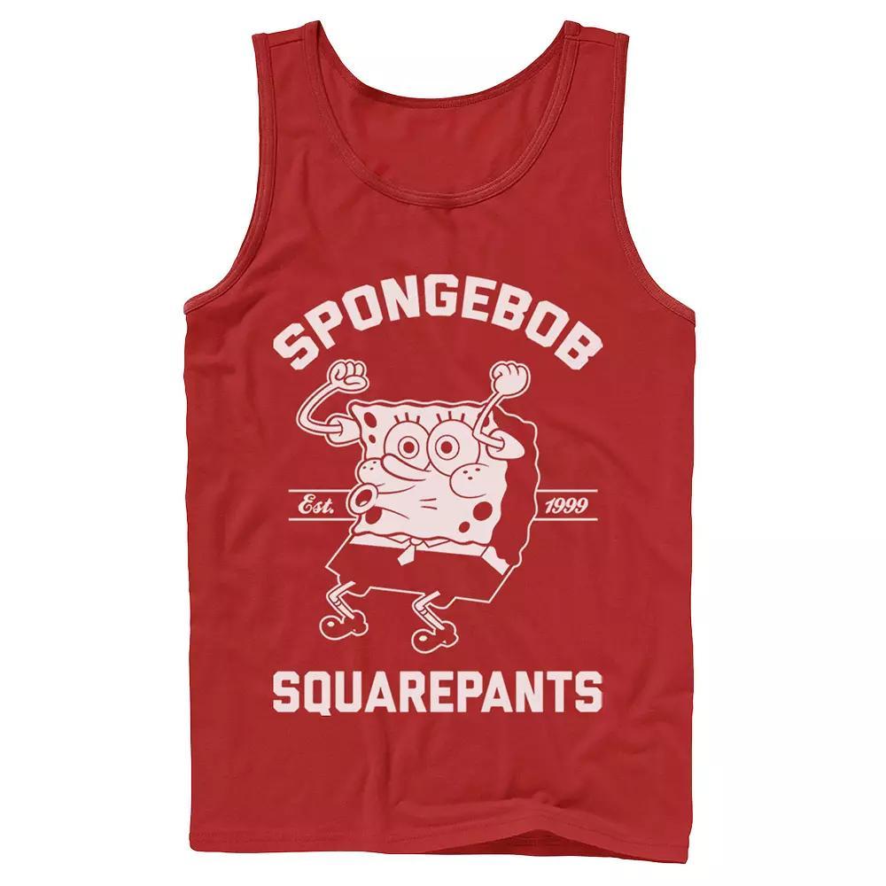 Men's Nickelodeon SpongeBob SquarePants Excited Established 99 Tank Top, Size: XL, Grey Product Image