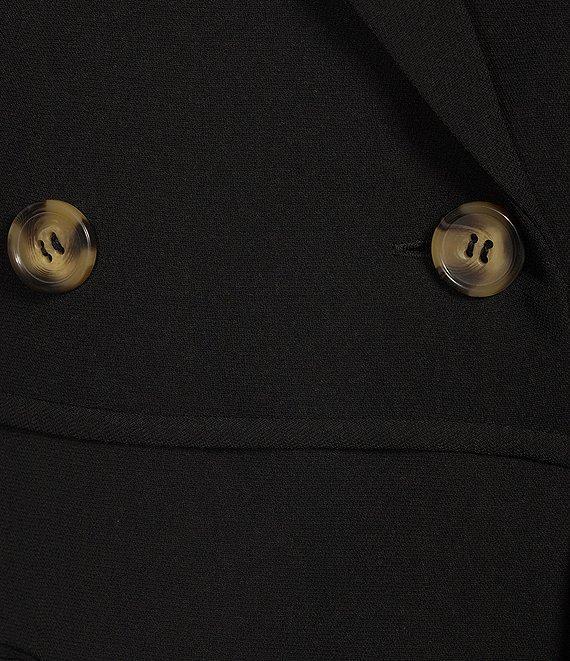 Gianni Bini Gina Notch Lapel Long Sleeve Button Front Tie Waist Blazer Wrap Mini Dress Product Image