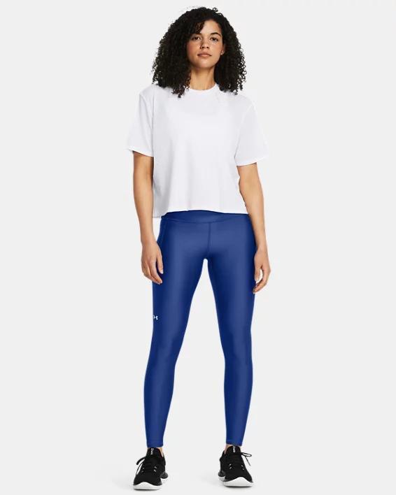 Women's Under Armour Tech High-Waisted Leggings, Size: XS Tall, Tech Blue Product Image