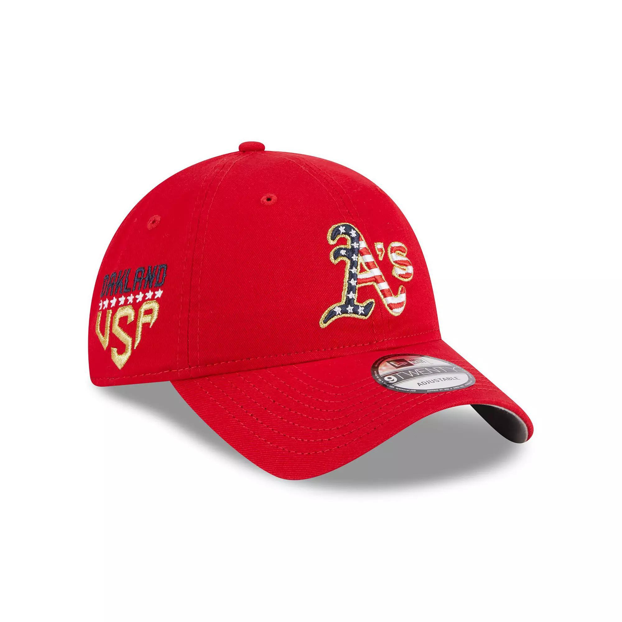 Women's New Era  Red Oakland Athletics 2023 Fourth of July 9TWENTY Adjustable Hat Product Image