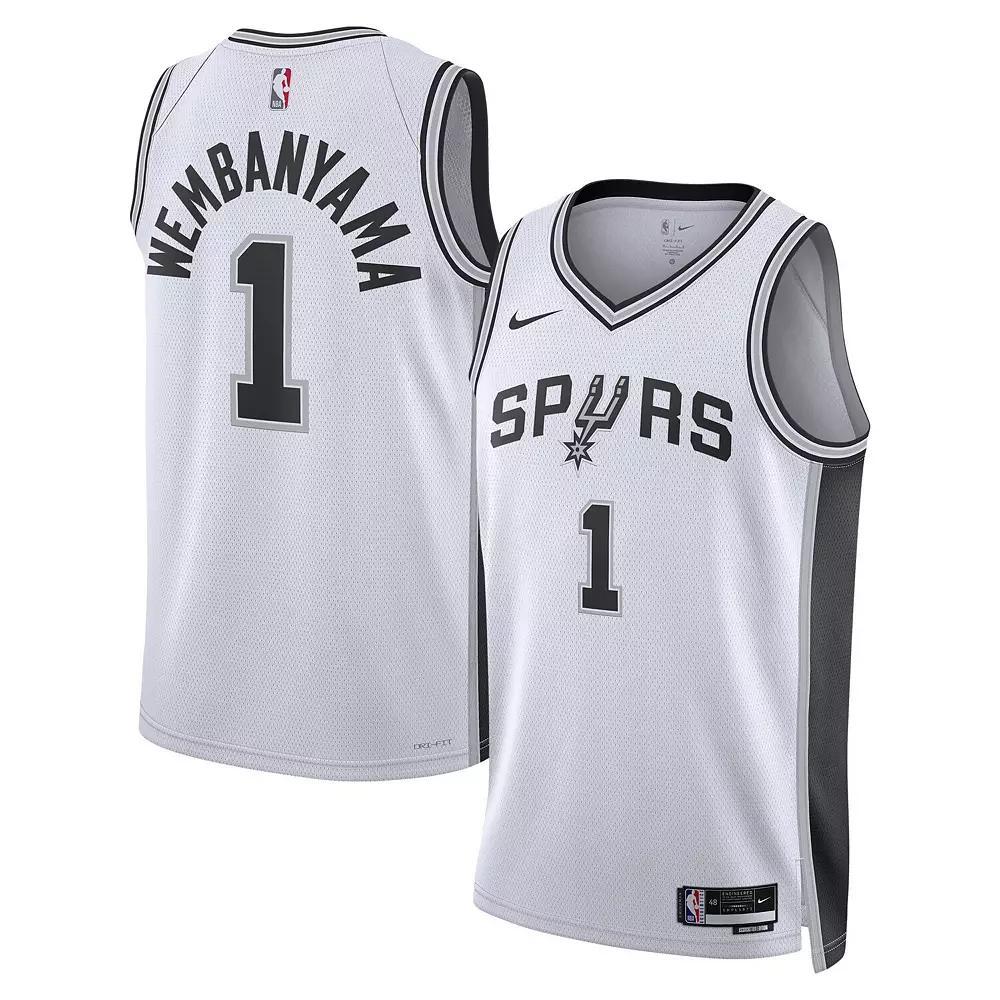 Unisex Nike Victor Wembanyama White San Antonio Spurs Swingman Jersey - Association Edition, Adult Unisex, Size: Medium Product Image