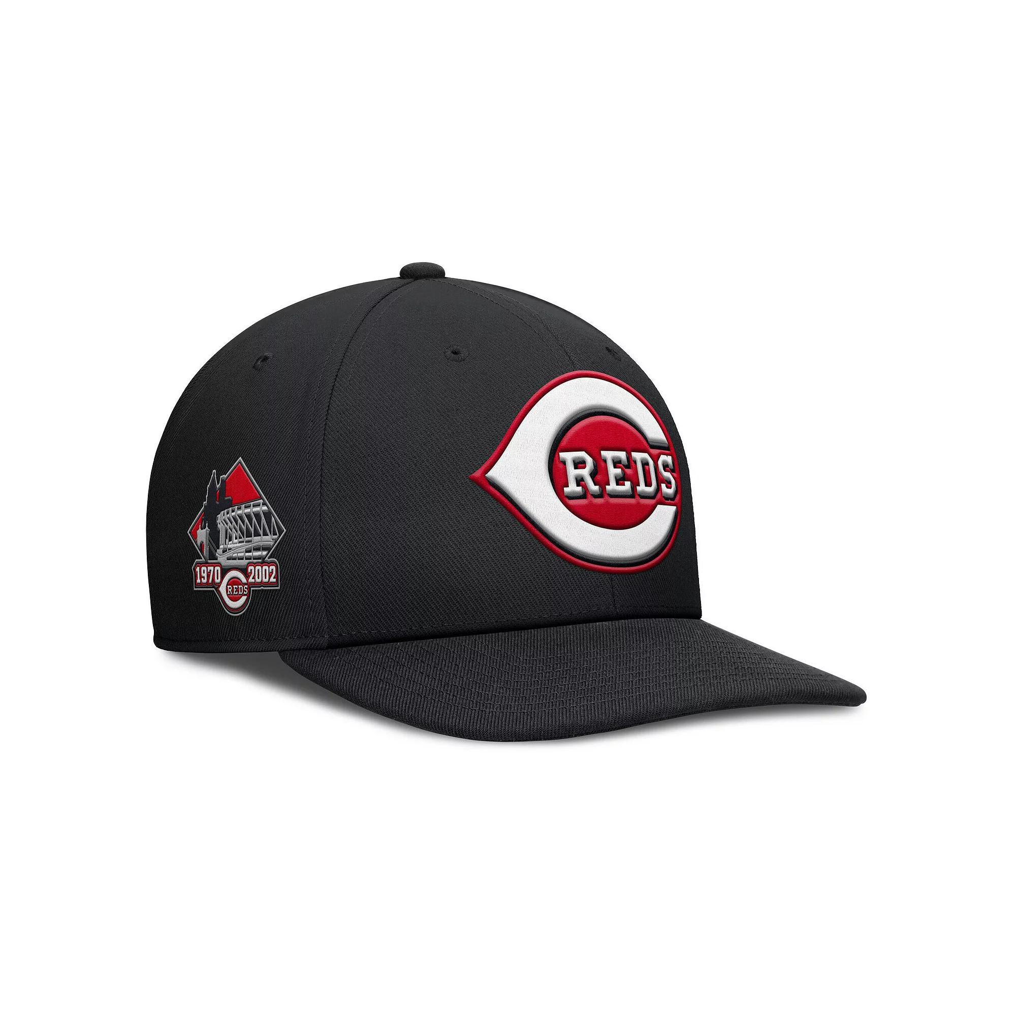 Men's Nike Black Cincinnati Reds Pro Performance Snapback Hat, Size: Medium/Large, Red Black Product Image
