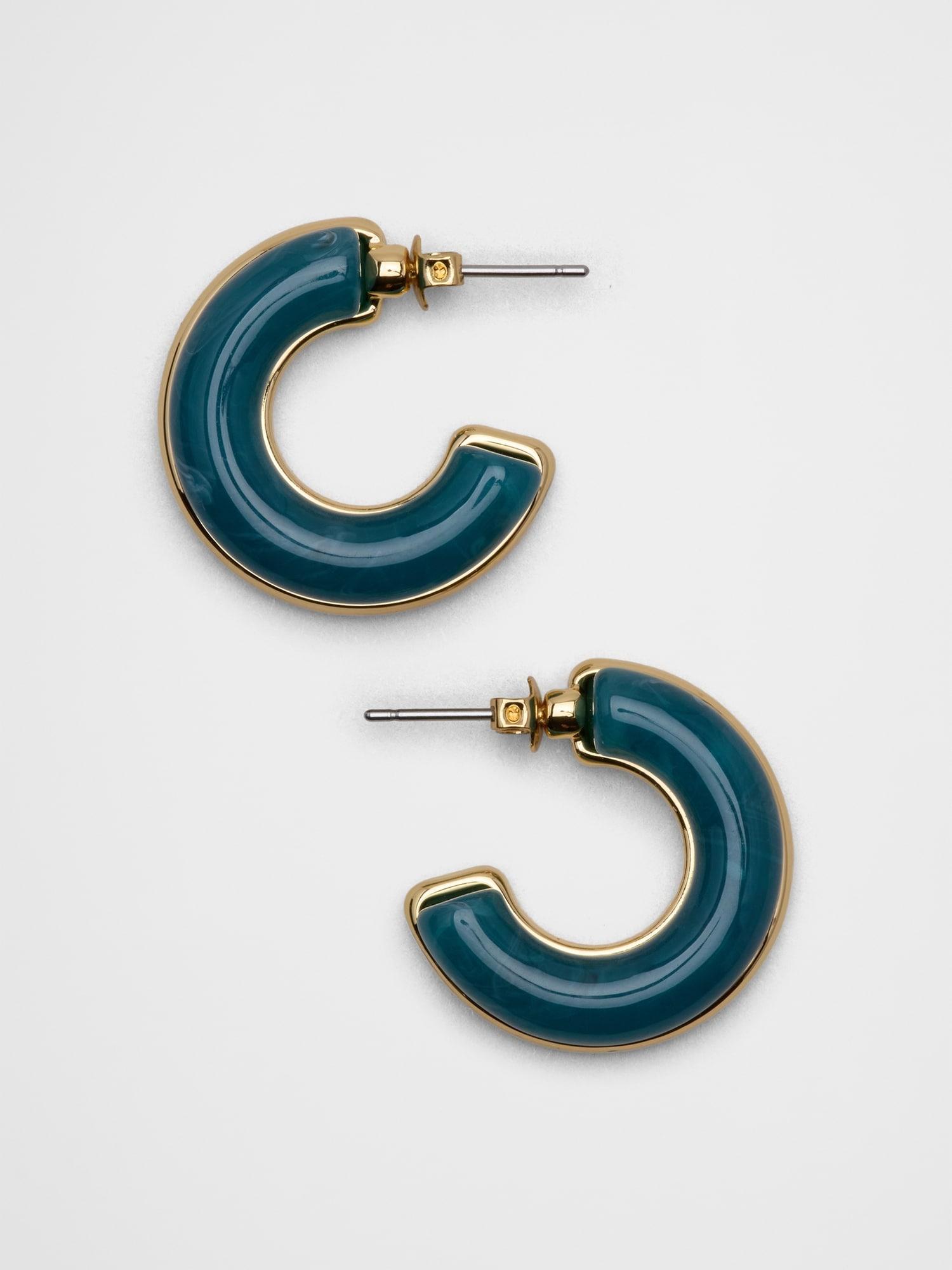 Resin Round Earrings Product Image
