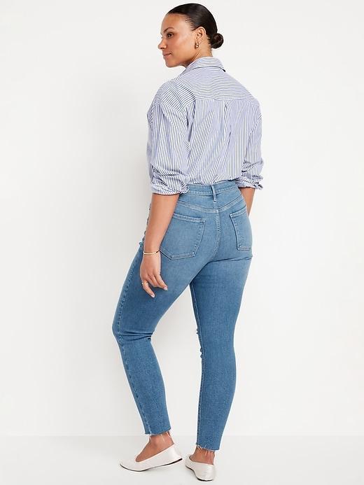 High-Waisted Rockstar Super-Skinny Ankle Jeans Product Image
