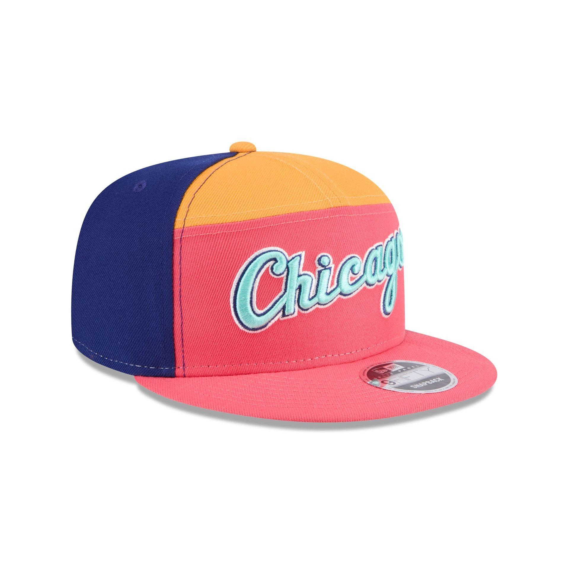 Chicago White Sox Coral 9FIFTY Split Panel Snapback Hat Male Product Image