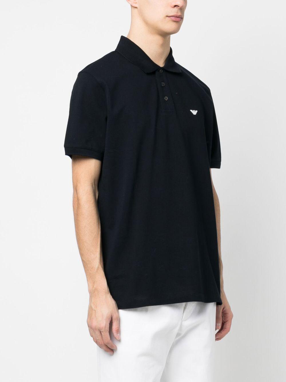 embroidered chest logo polo shirt Product Image