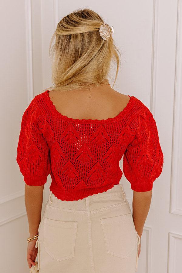 Secret Hideaway Knit Crop Top Product Image