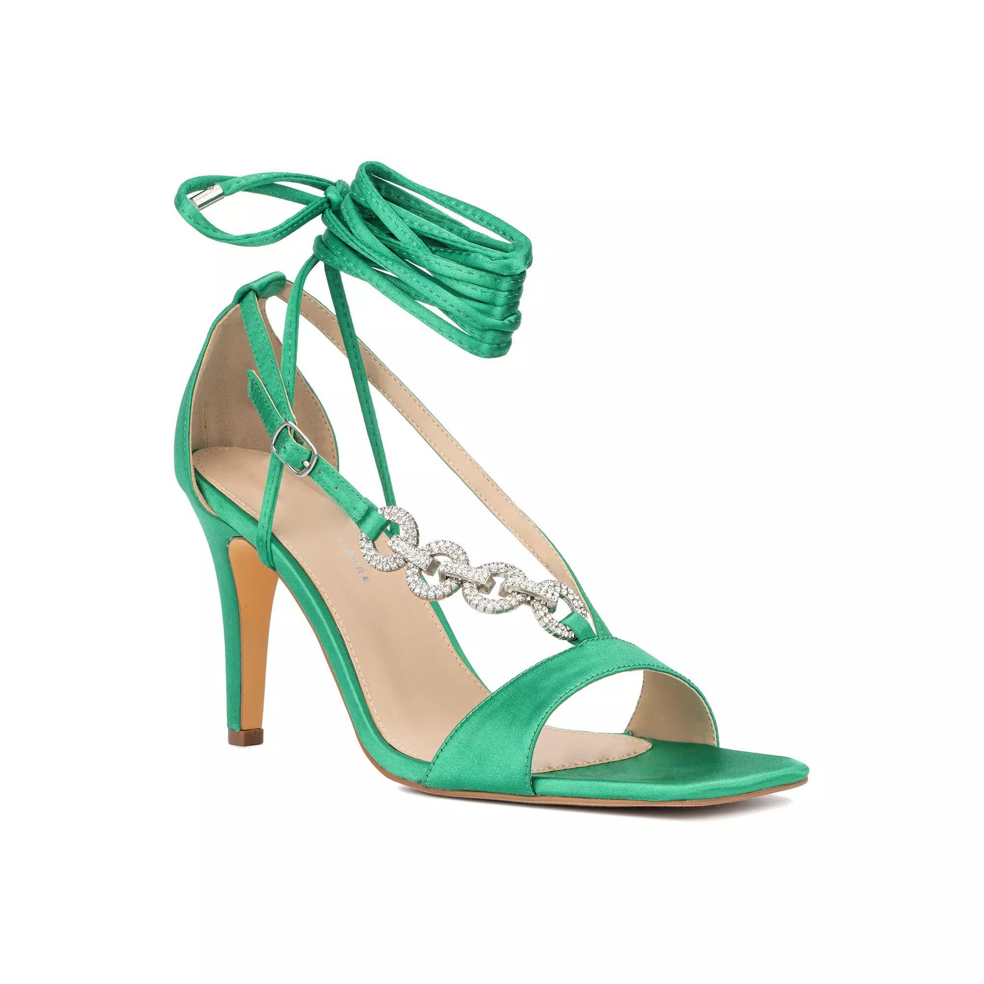 Fashion to Figure Rosie Womens Tie-Up Dress Sandals Pink Product Image
