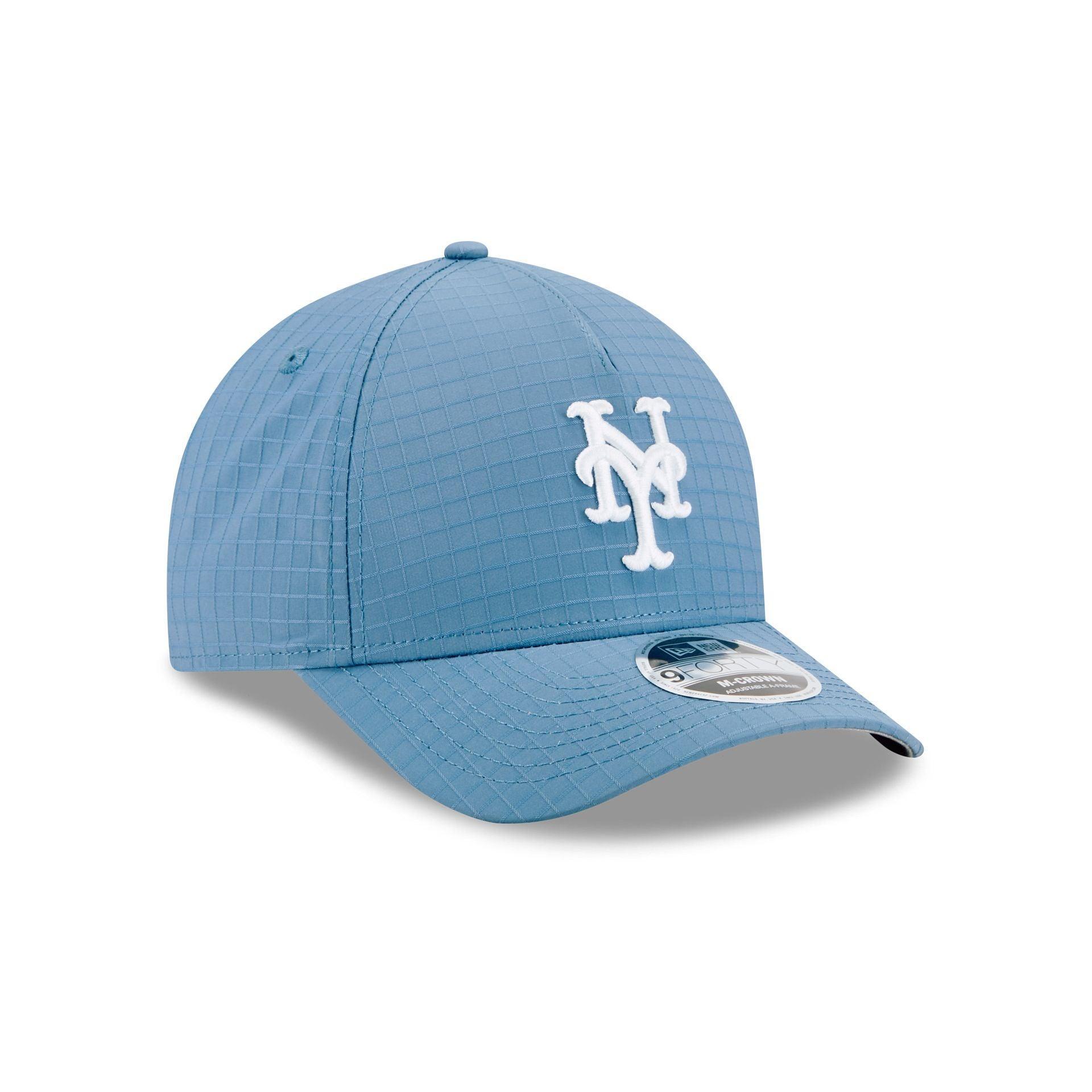 New York Mets Blue Ripstop 9FORTY M-Crown A-Frame Snapback Hat Male Product Image