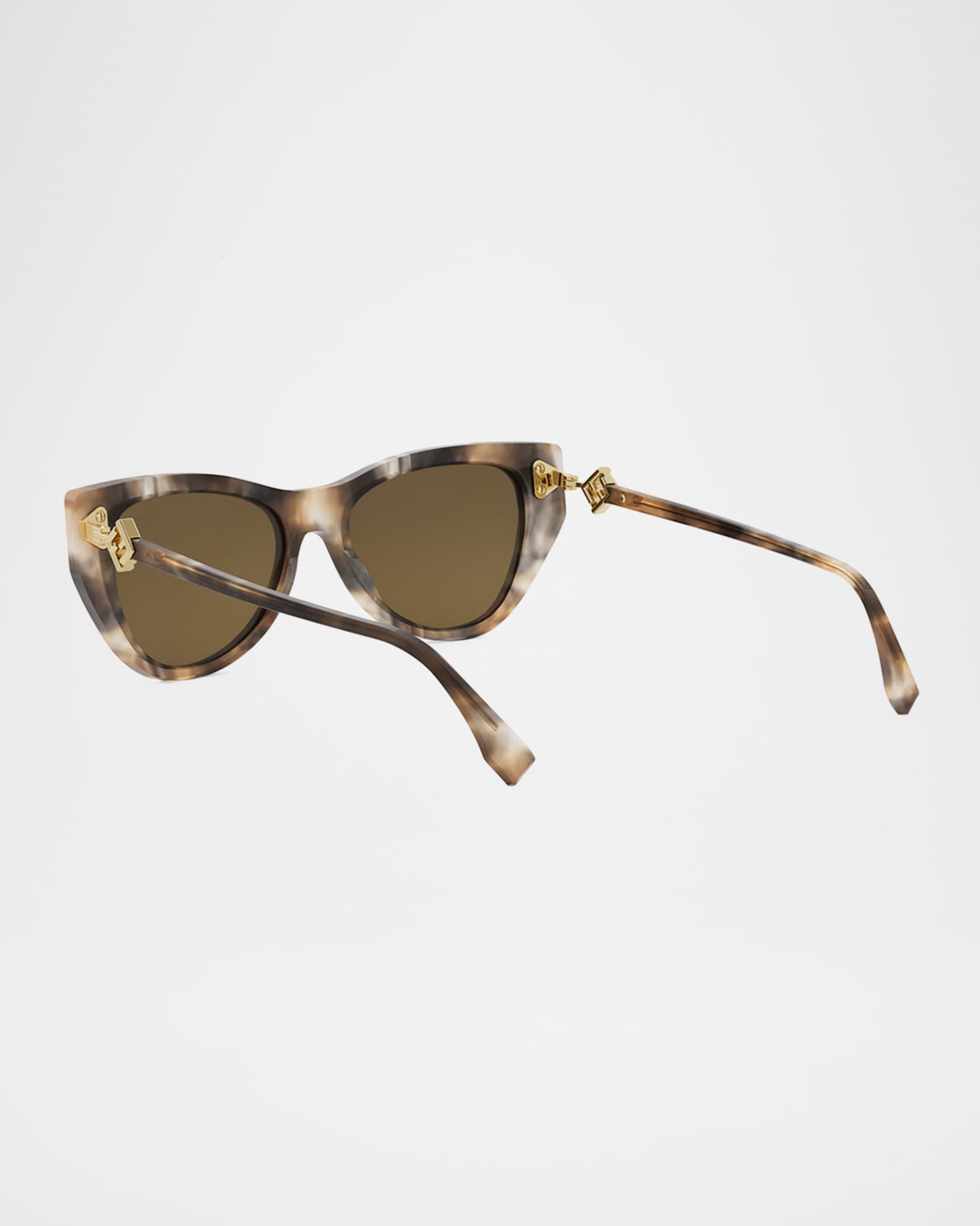 FF Diamond Logo Acetate & Nylon Cat-Eye Sunglasses  Product Image