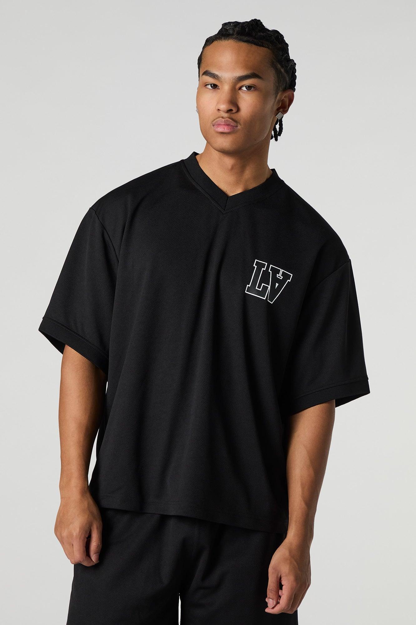 LA Graphic Mesh Football Jersey Male Product Image
