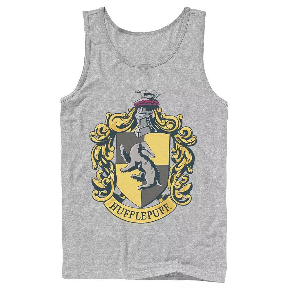 Mens Graphic Teen Guys Harry Potter Mens Goblet Of Hufflepuff House Graphic Tank Top, Men's, Size: Large, Athletic Grey Product Image