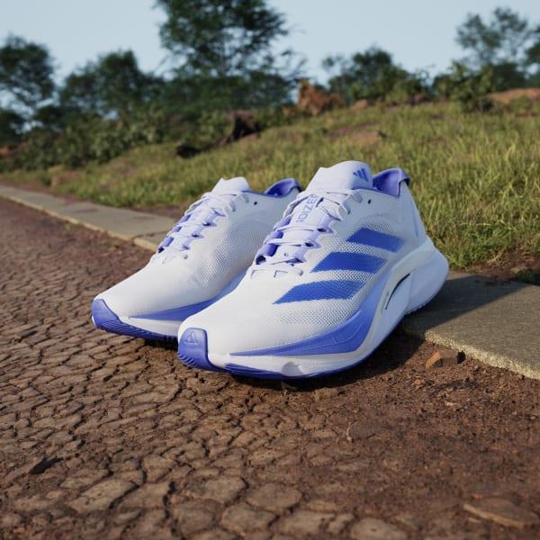 adidas Adizero Boston 12 Shoes Cloud White 7.5 Womens Product Image
