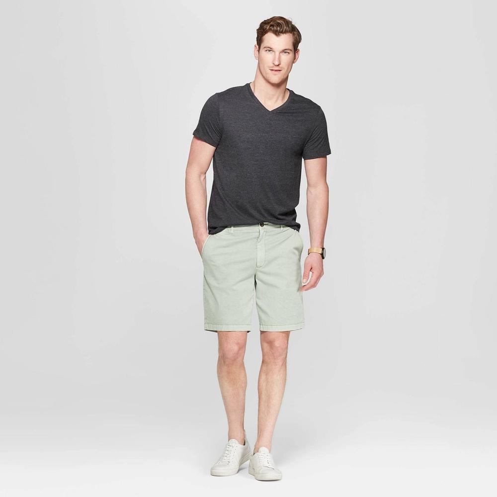 Men's Every Wear Short Sleeve V Neck T-Shirt - Goodfellow & Co™ Railroad M: Cotton Blend, Midweight, Standard Fit, Machine Washable Product Image