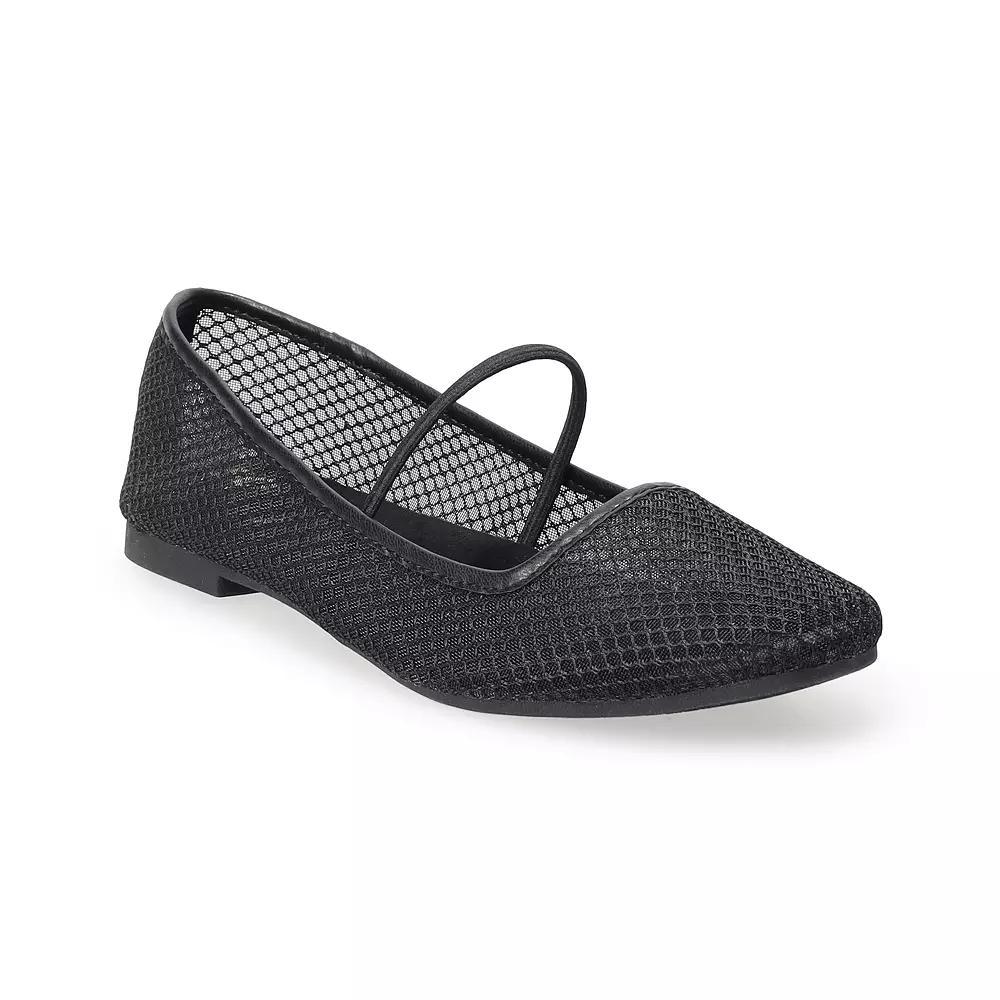 SO® Kendyll Women's Mary Jane Flats, Size: 8, Mesh Product Image